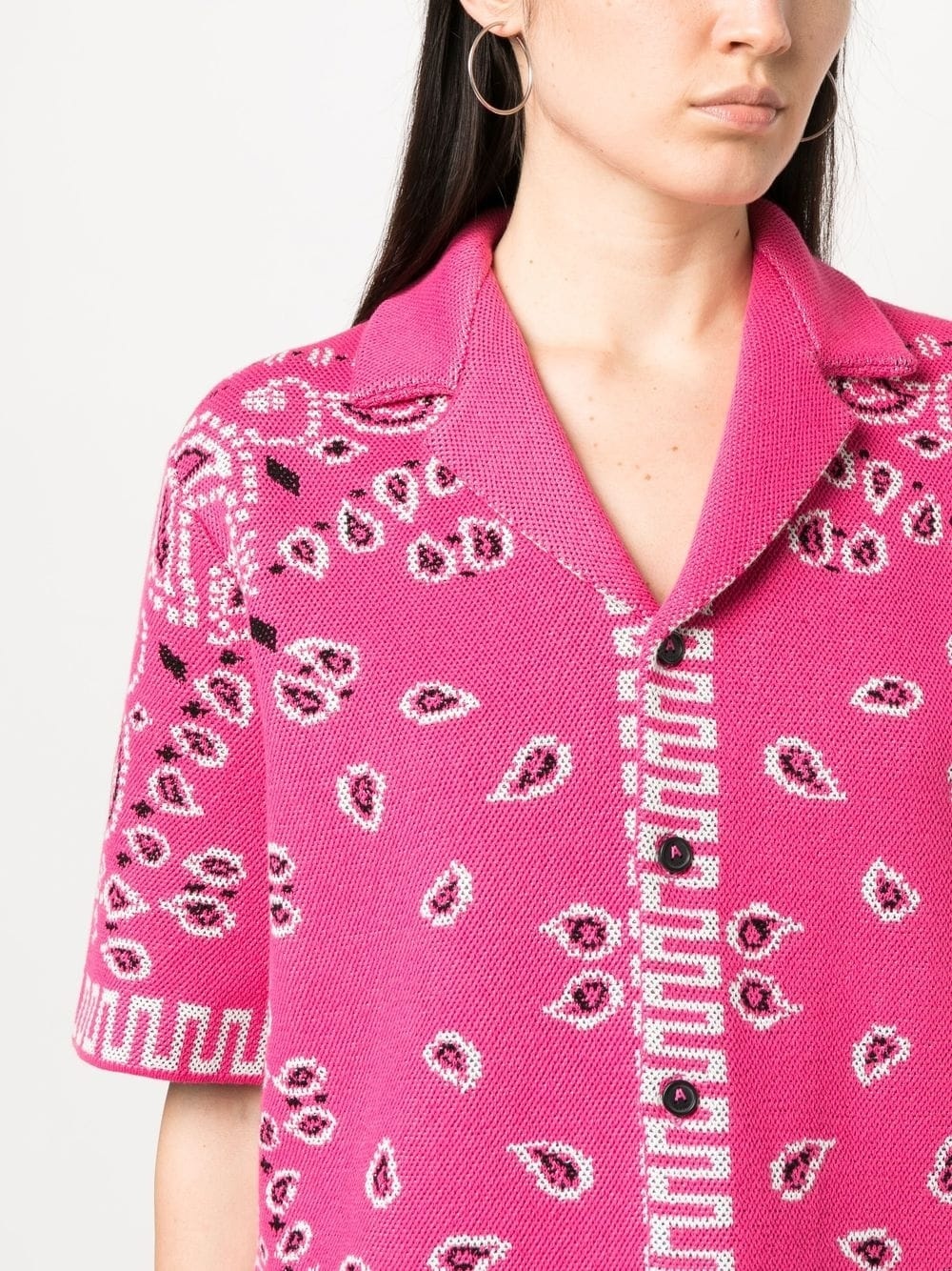 paisley-print short-sleeved shirt - 5