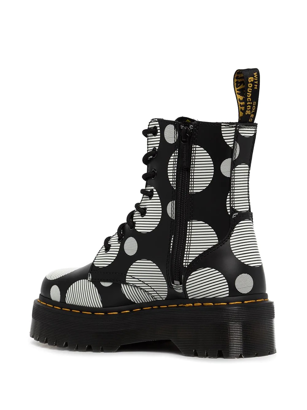 Jadon polka-dot lace-up boots - 3