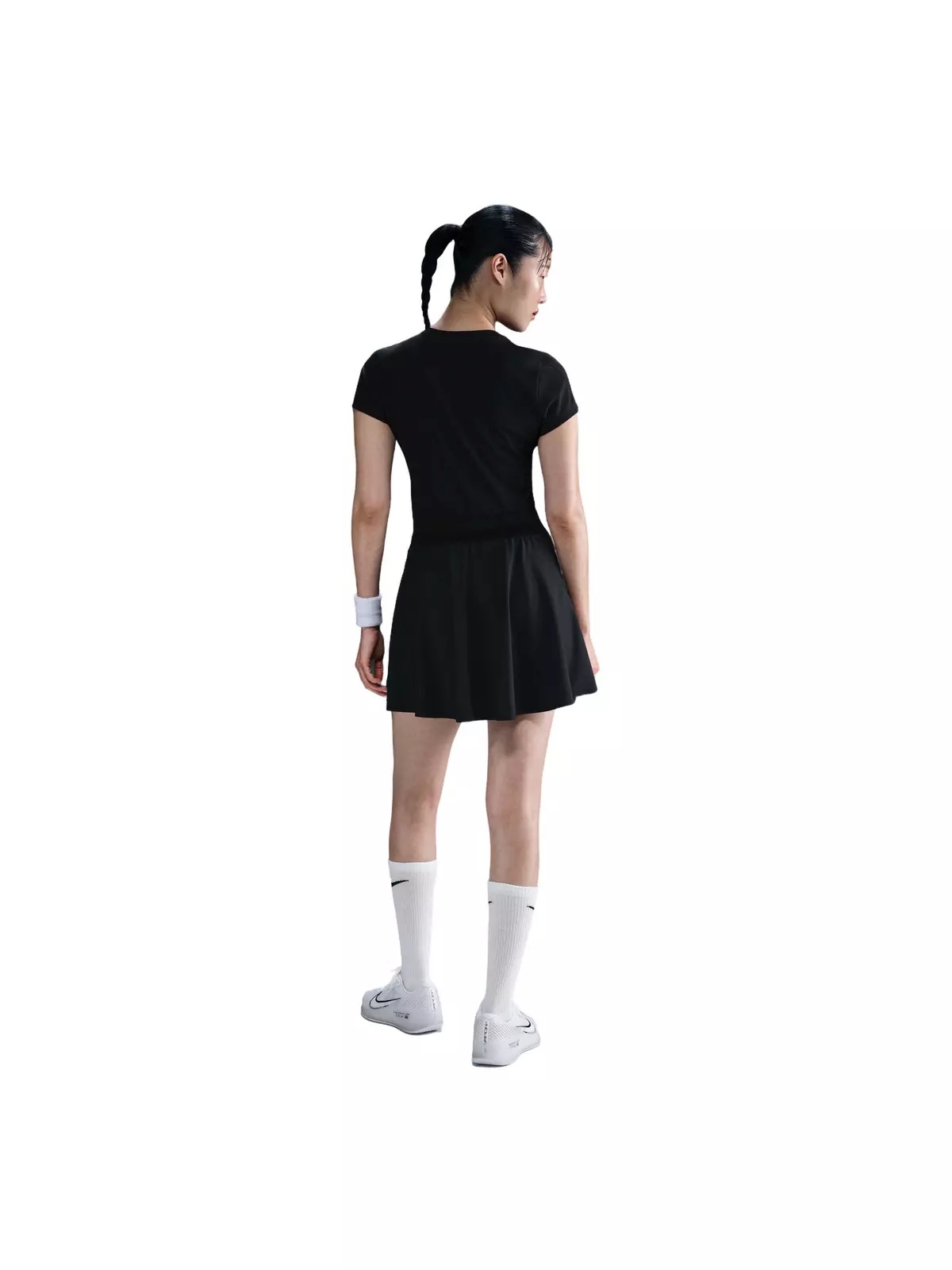 Court Women's Advantage Dri-FIT Short-Sleeve Tennis Top-Black - 5