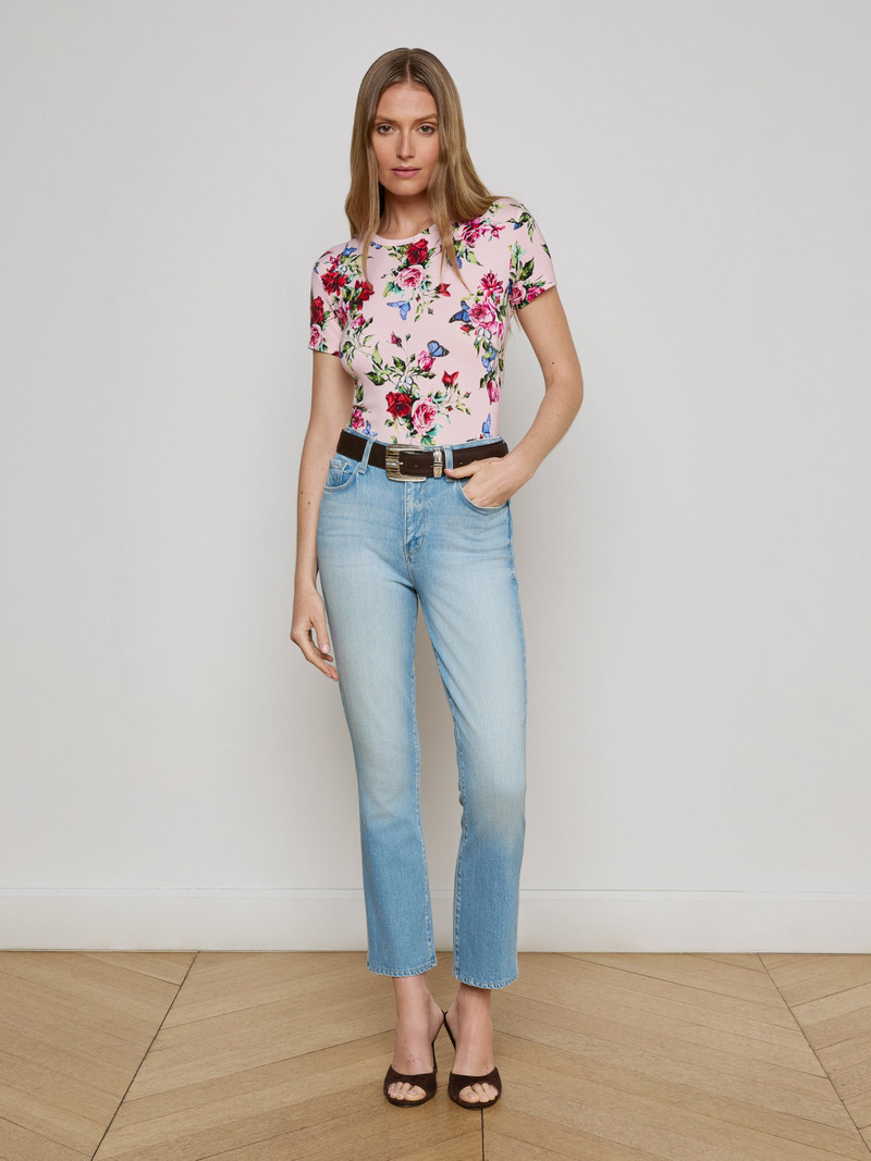 L'AGENCE Mira Cropped Bootcut Jean outlook
