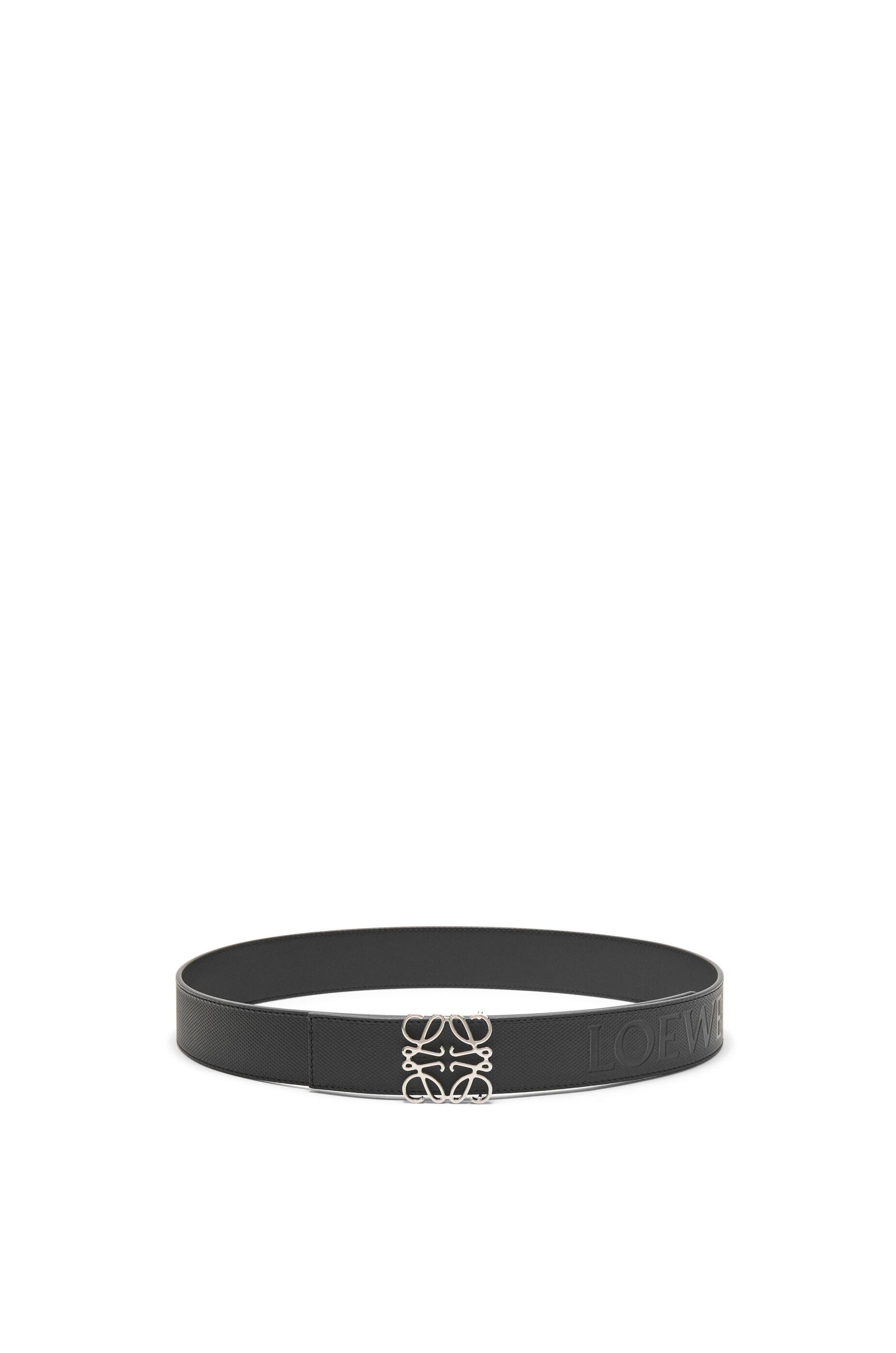 Reversible Anagram belt in diamond calfskin - 1