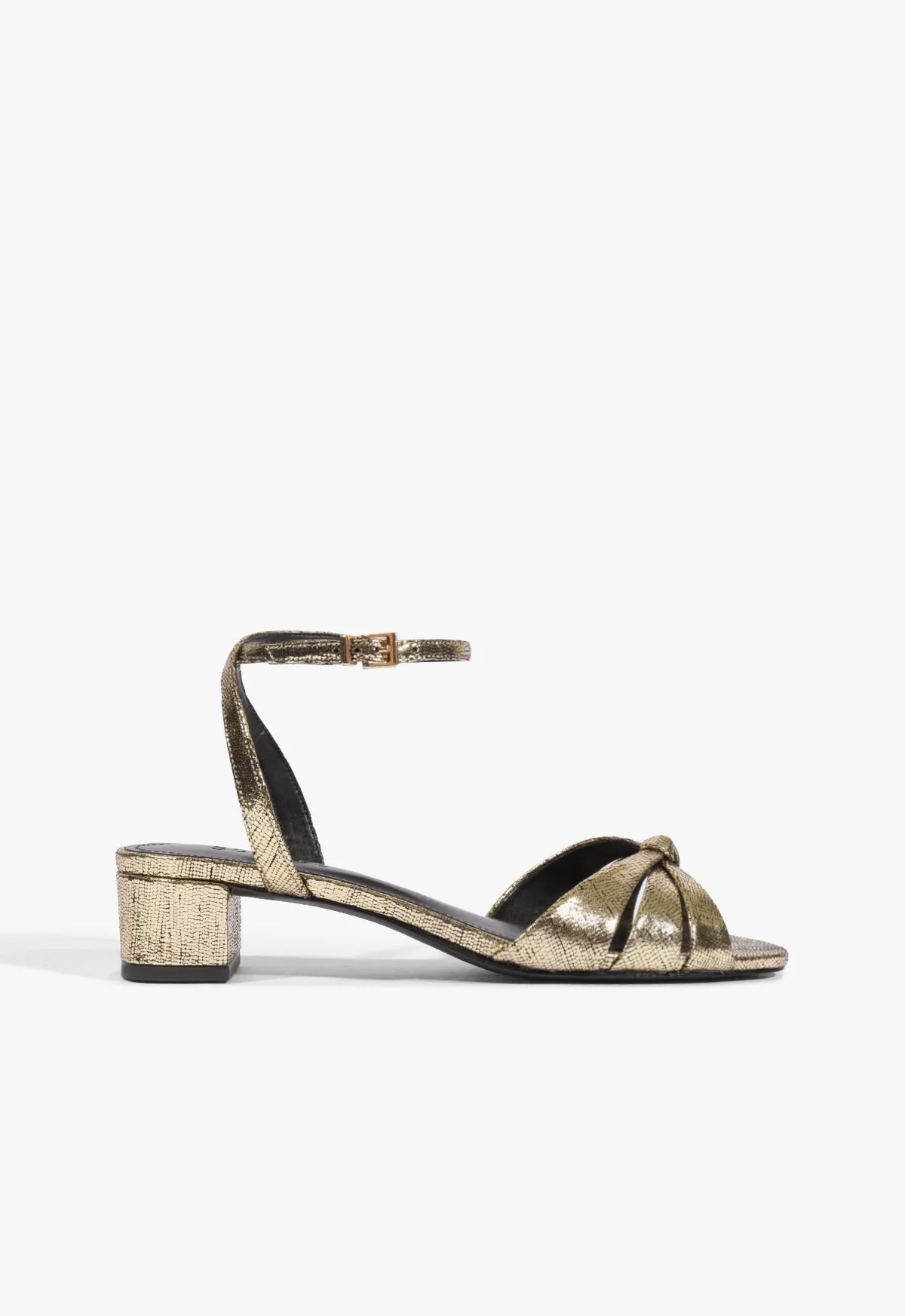 Carmen Mid Metallic Sandal - 1