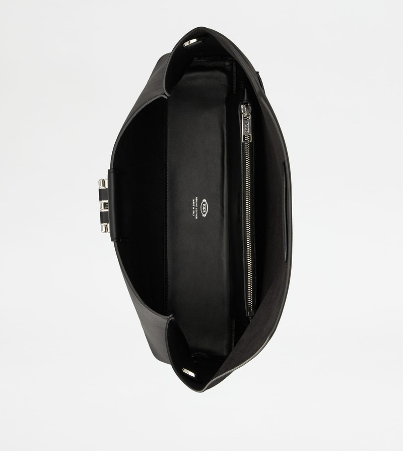 DOCUMENT HOLDER POUCH IN LEATHER - BLACK 4