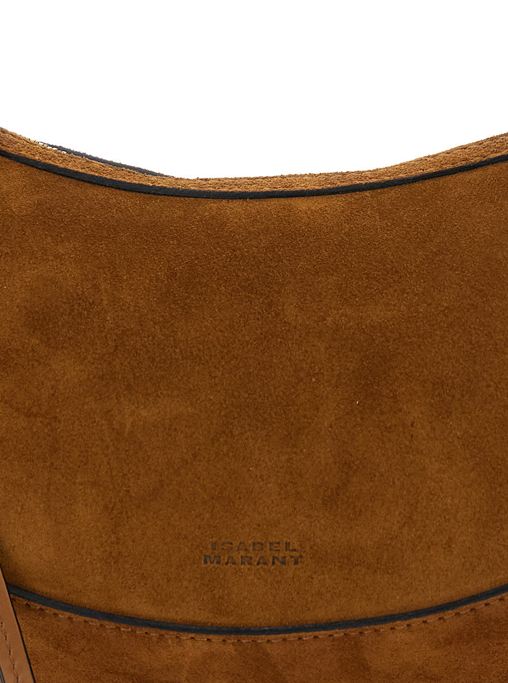 Isabel Marant Women 'Oskan Moon' Brown Crossbody Bag With Front Logo Print In Suede Woman - 5