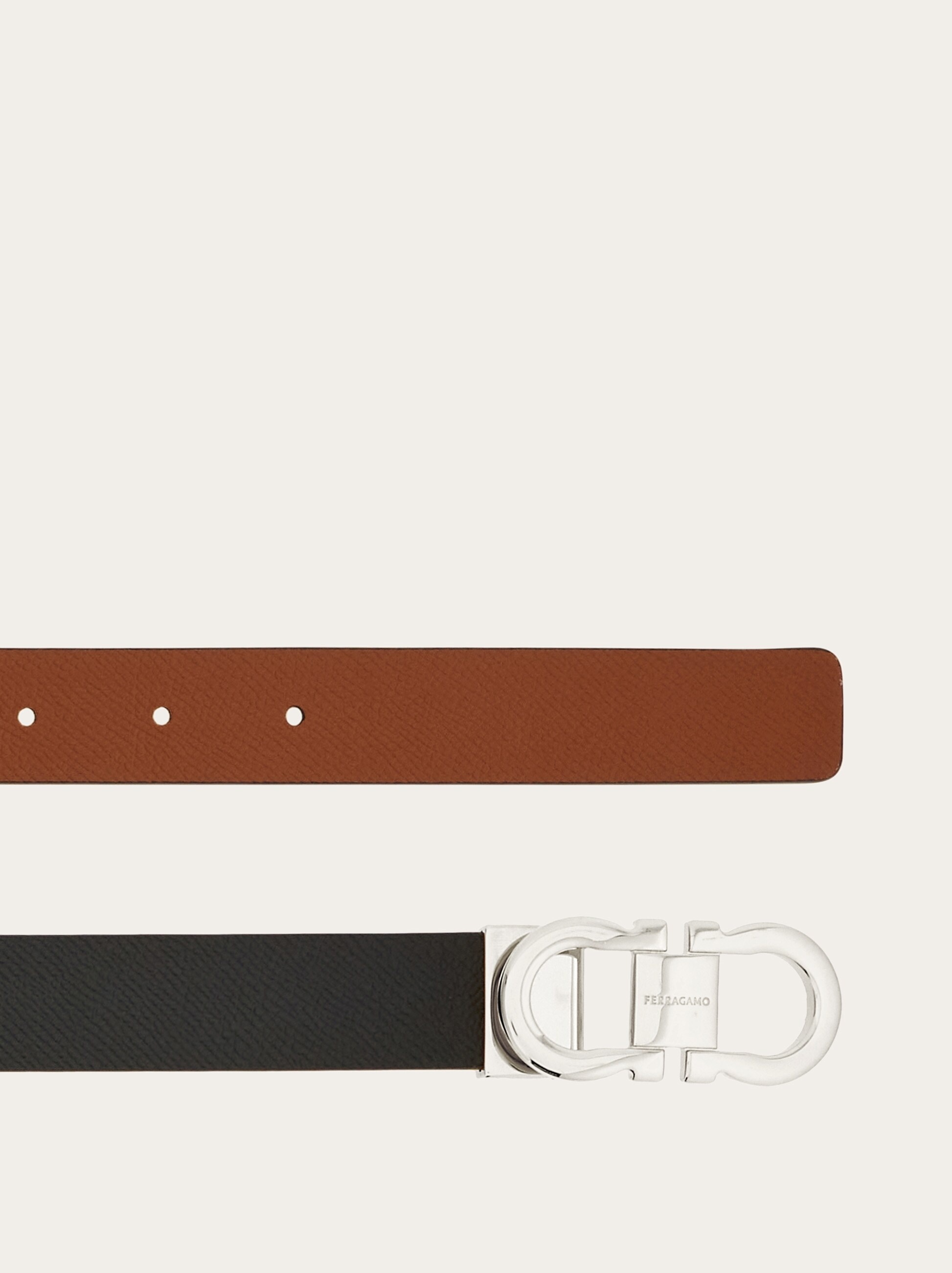 Adjustable and reversible Gancini belt - 2
