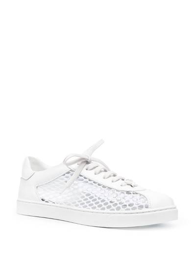 Gianvito Rossi fishnet-panel trainers outlook
