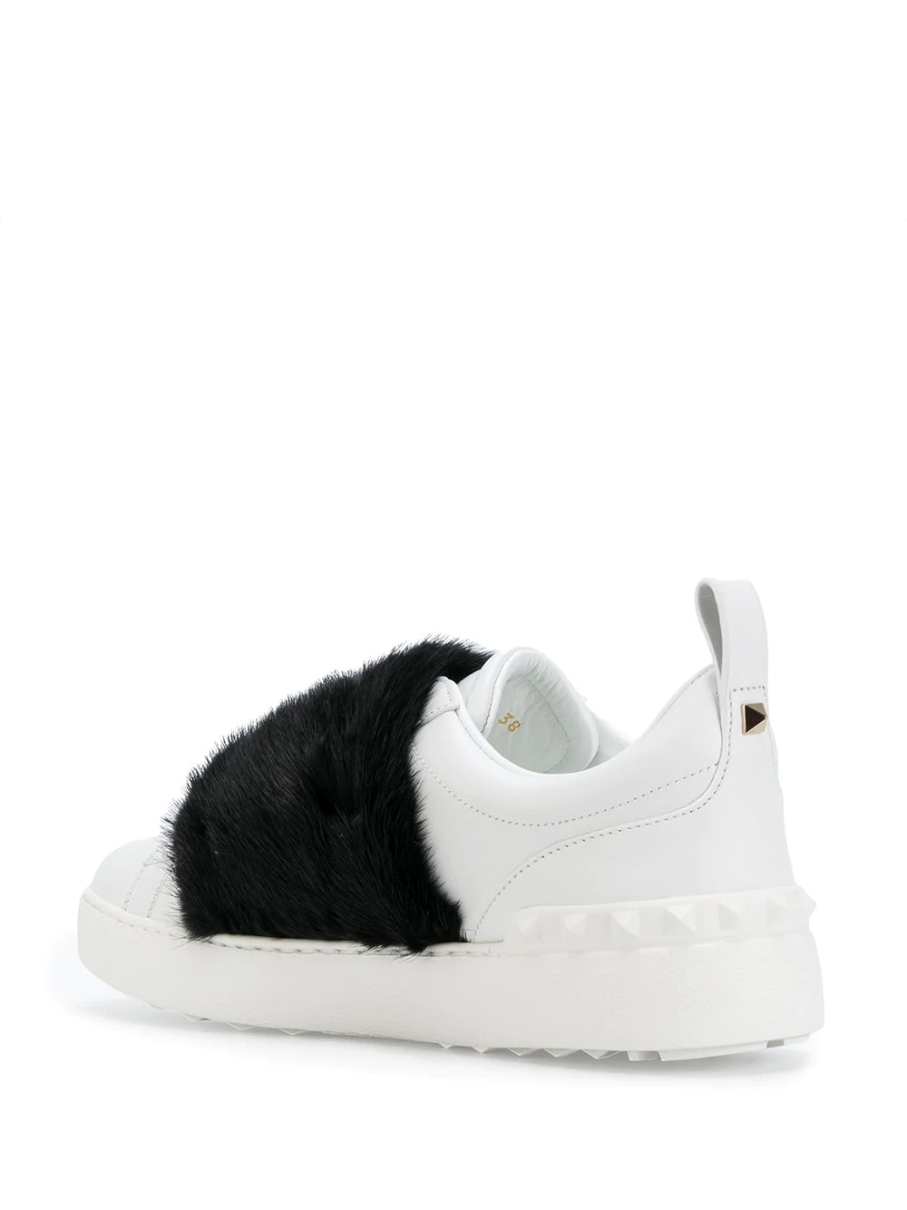 fur and stud sneakers  - 3