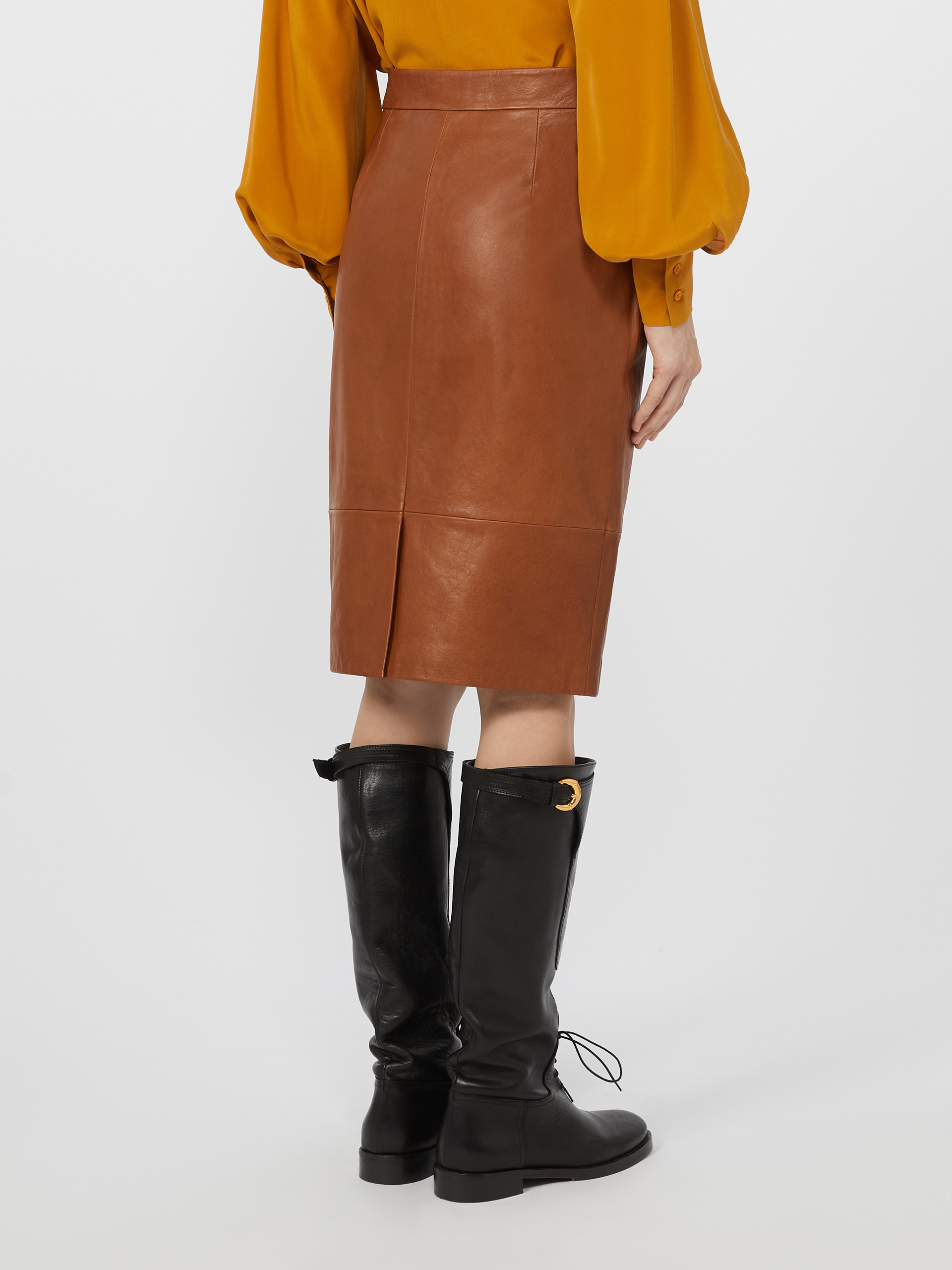 PAPAILE Nappa leather skirt - 4