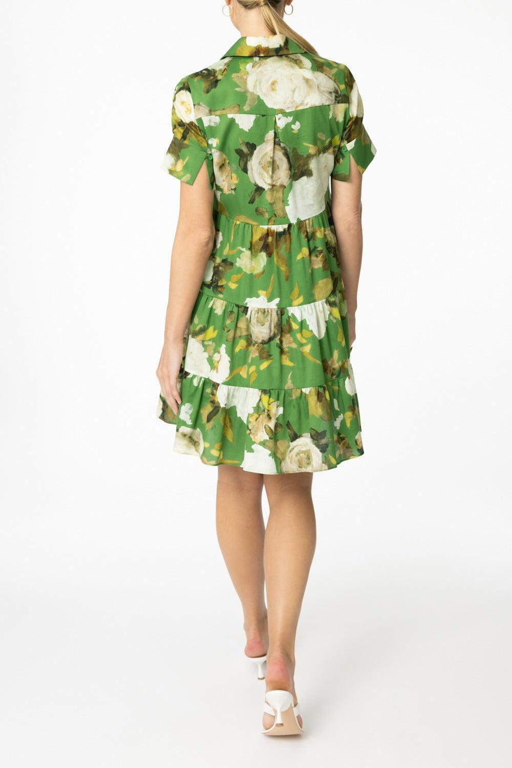 Short Sleeve Shirt Dress - 4