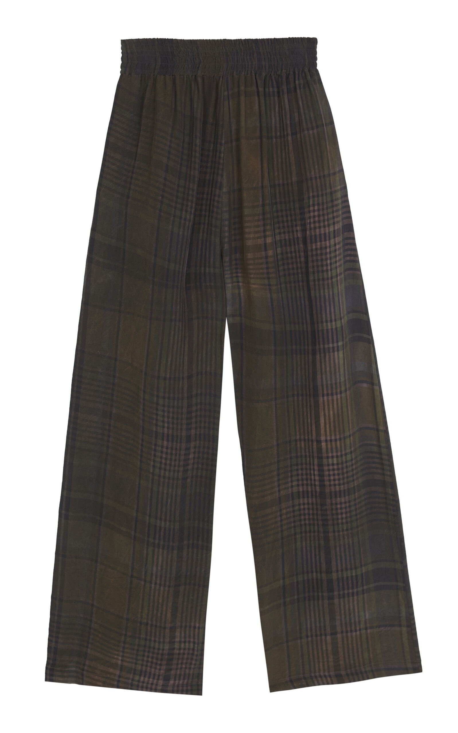Agate Plaid Wide-Leg Pants plaid - 5