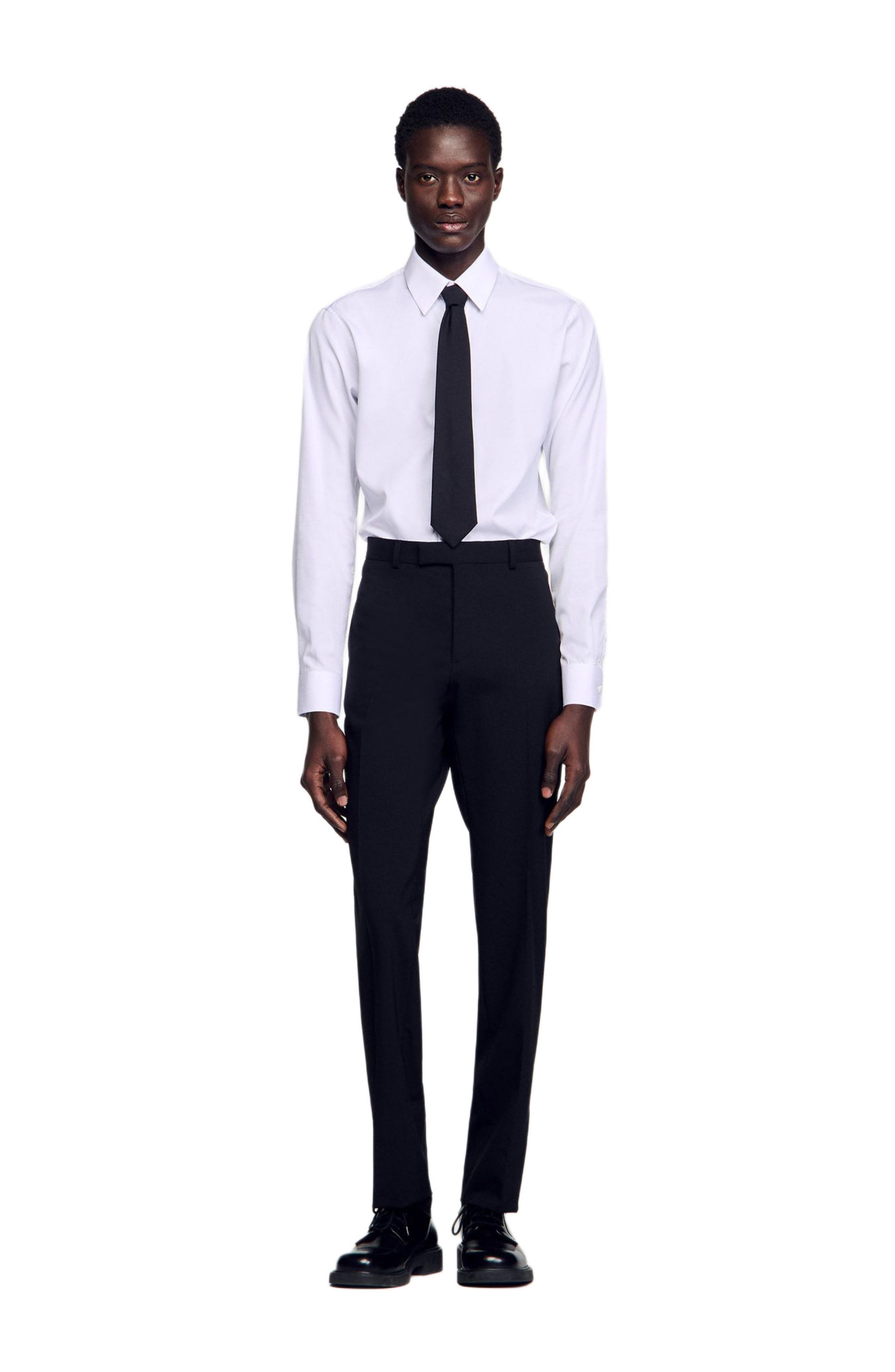 SANDRO Classic suit trousers in Black at Nordstrom - 6