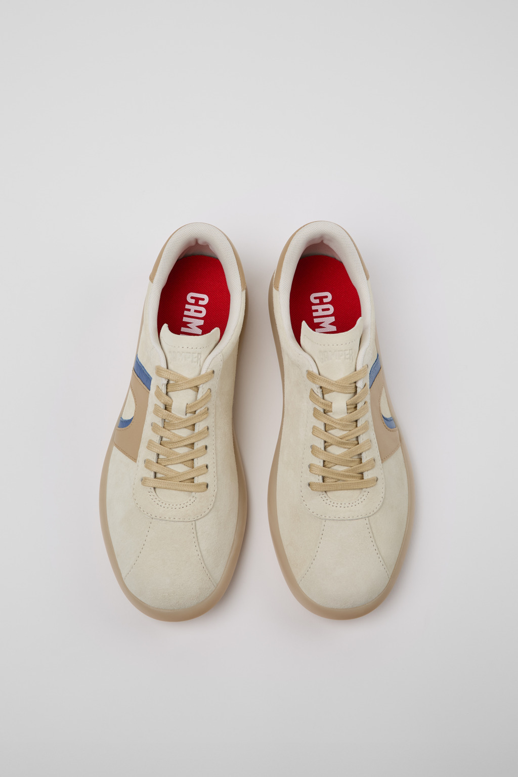 Multicolor Nubuck and Leather Men's Sneakers. - 4