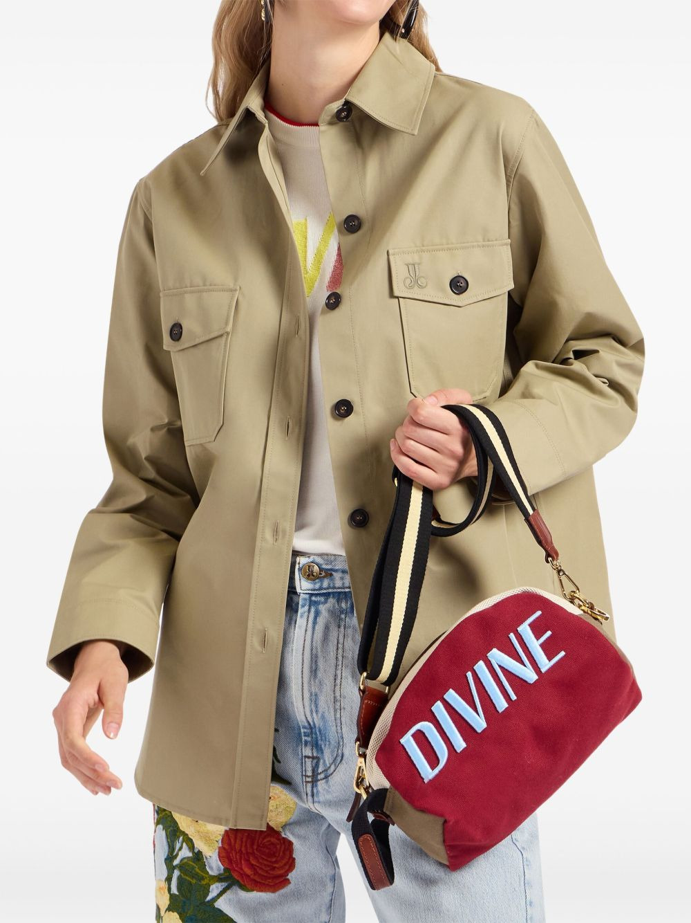 embroidered cotton jacket - 2