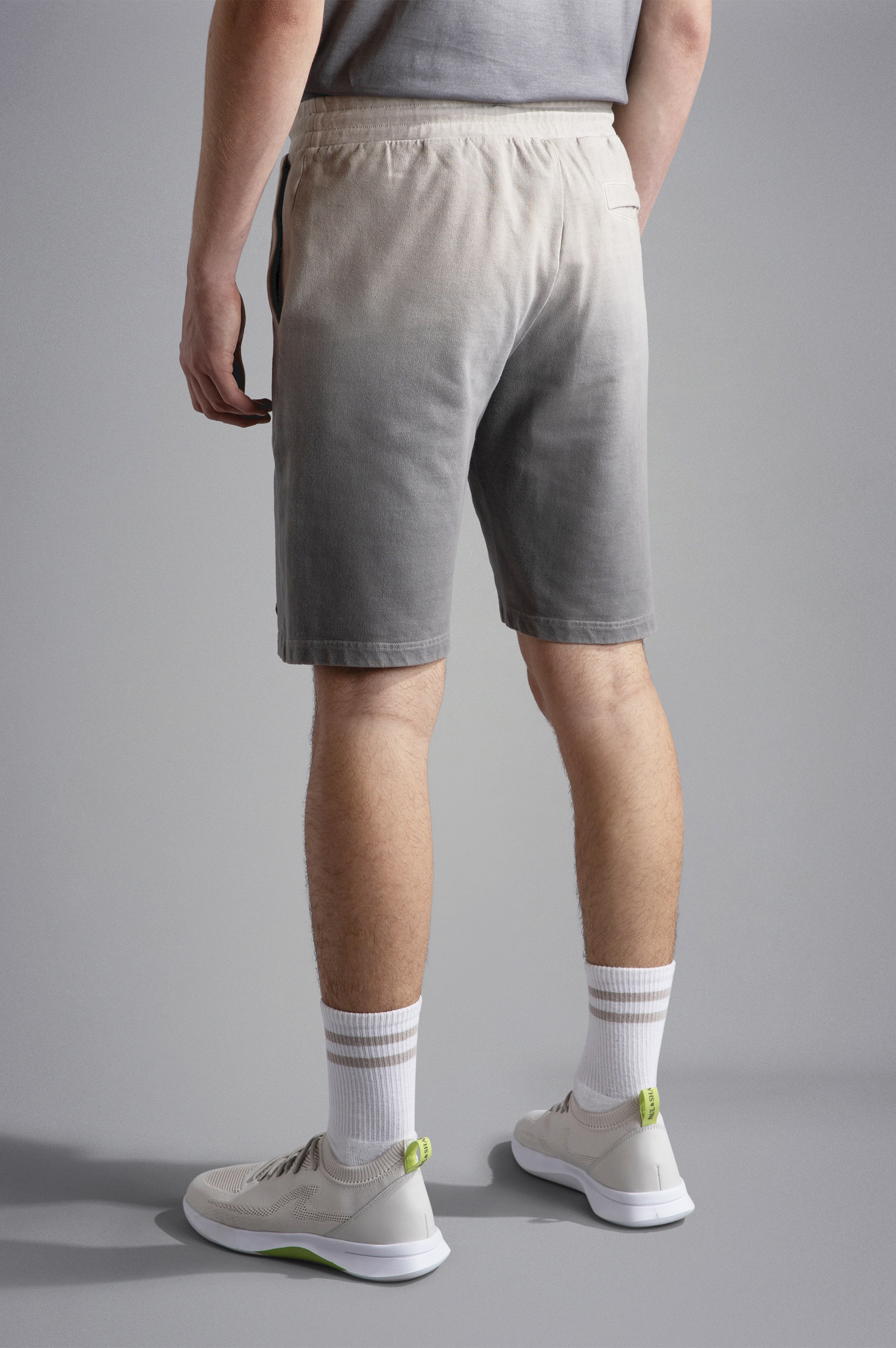 GARMENT DYED COTTON BERMUDA SHORTS - 3