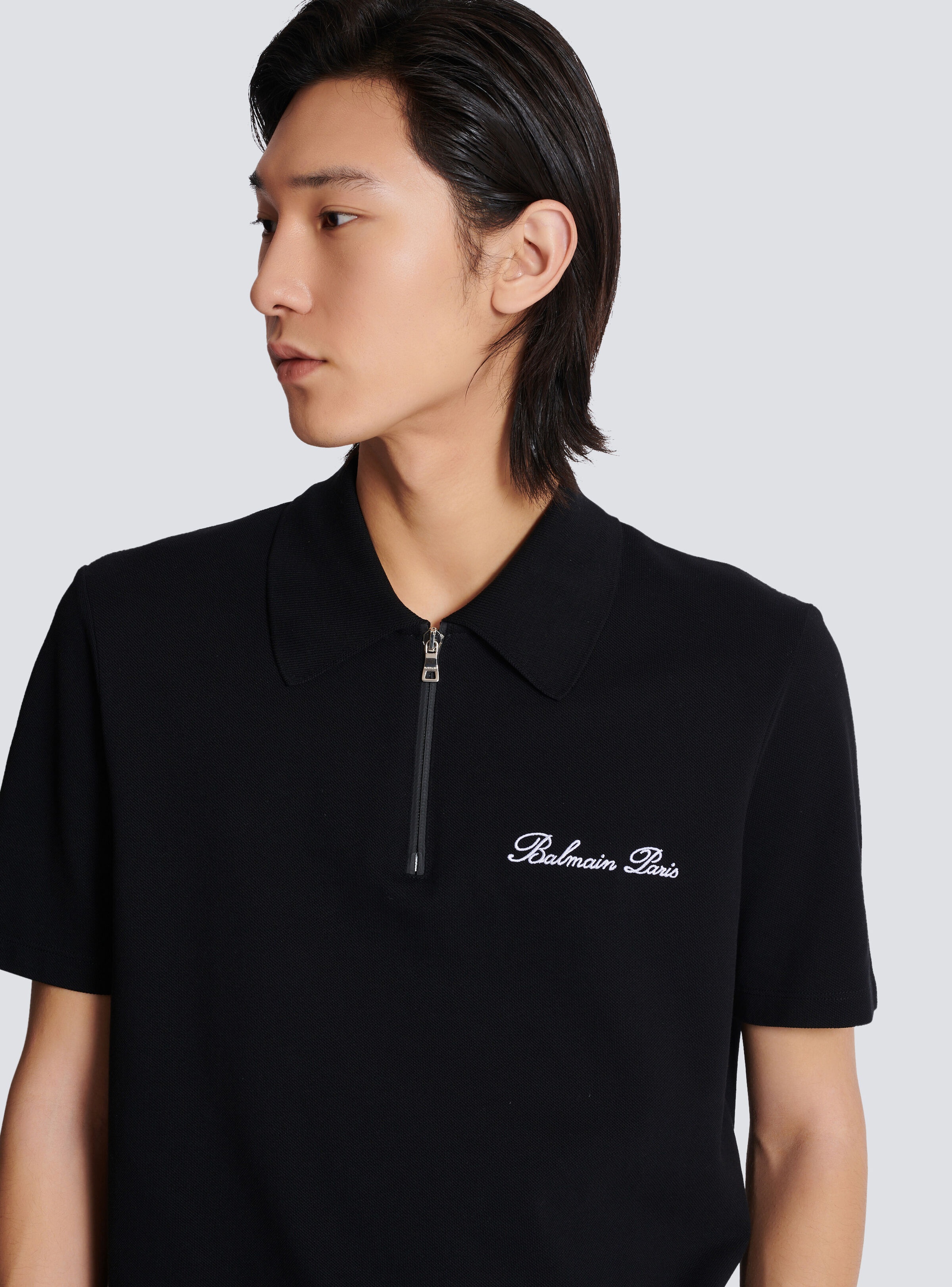 Short-sleeved polo shirt with embroidery - 7