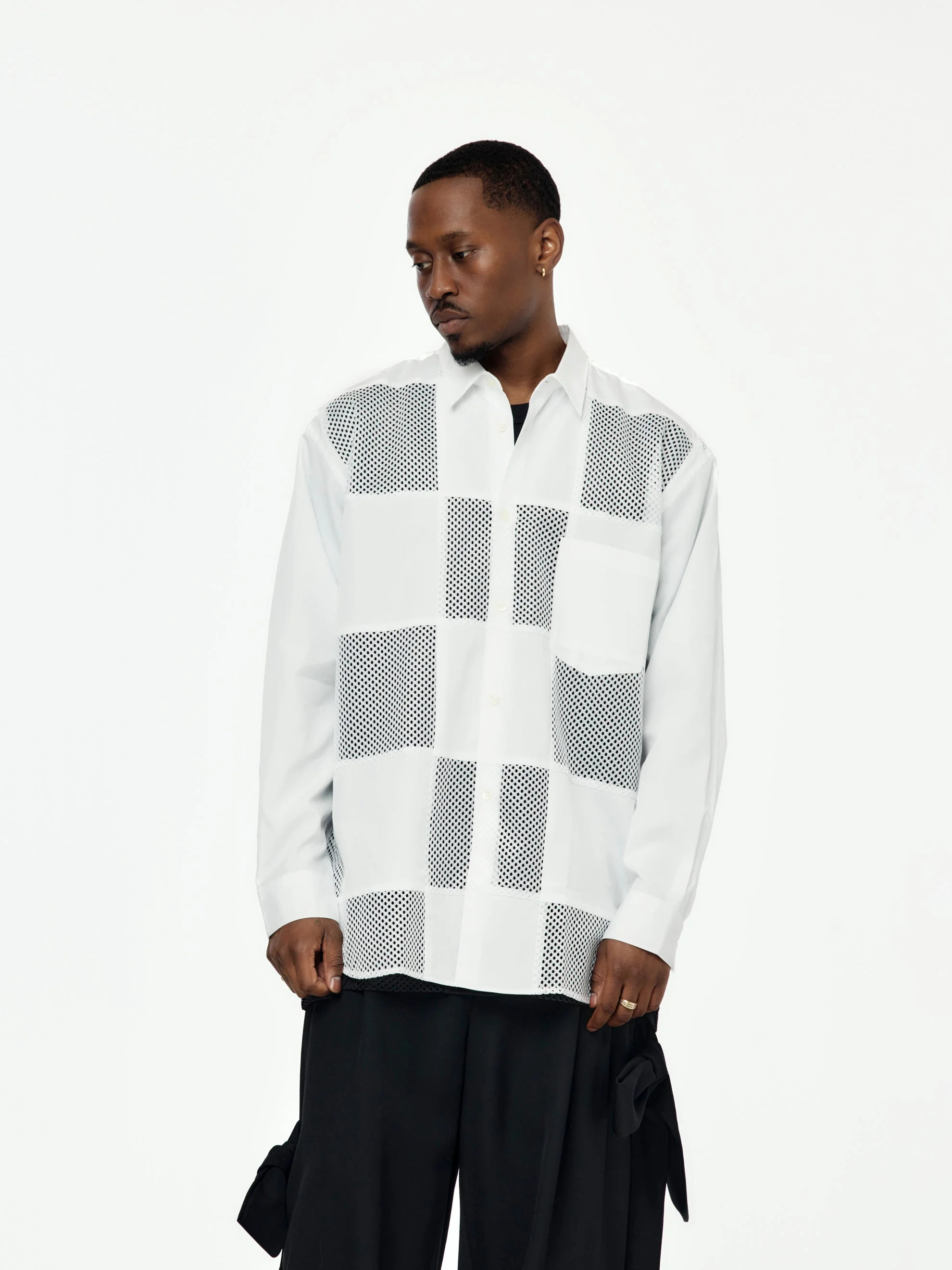 HOMME PLUS SHIRT (WHITE / WHITE) - 1