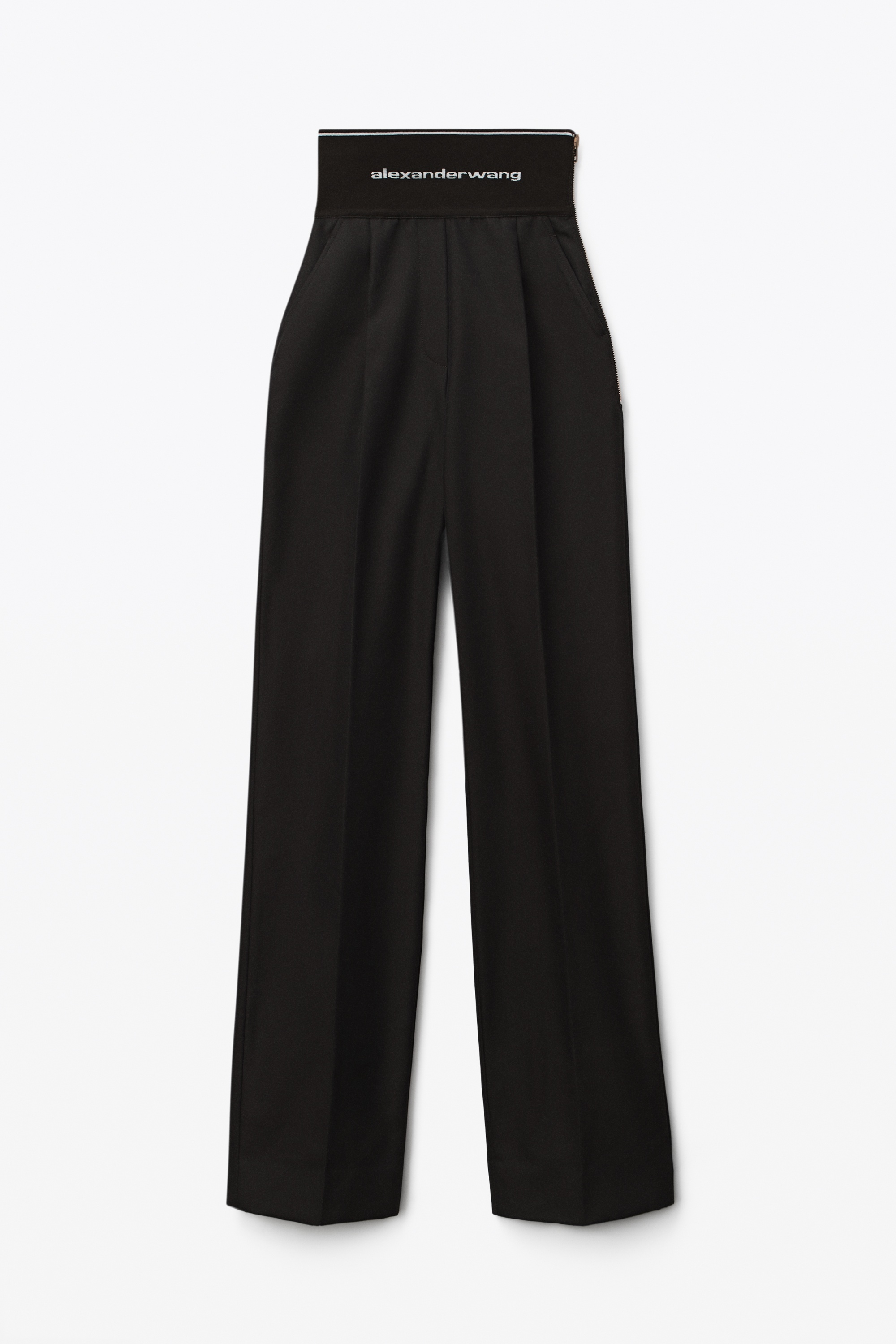 WIDE-LEG TROUSER IN COTTON TAILORING - 1