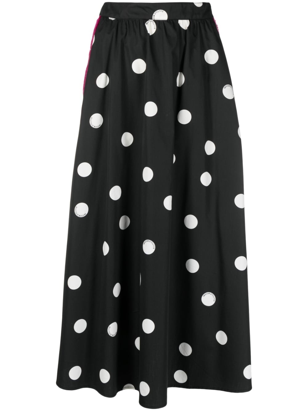 polka-dot A-line skirt - 1