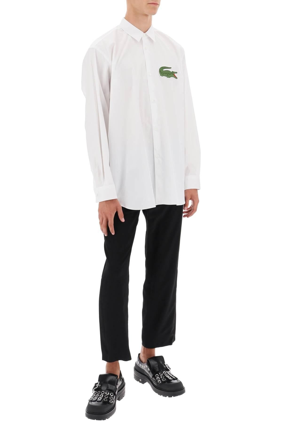 X LACOSTE OVERSIZED SHIRT WITH MAXI PATCH - 2