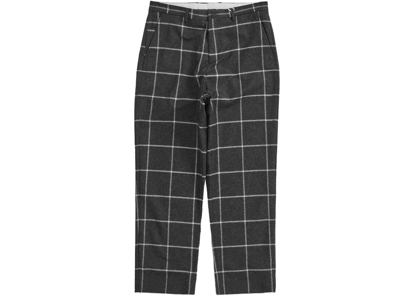 Supreme Windowpane Wool Trouser Black Window - 1