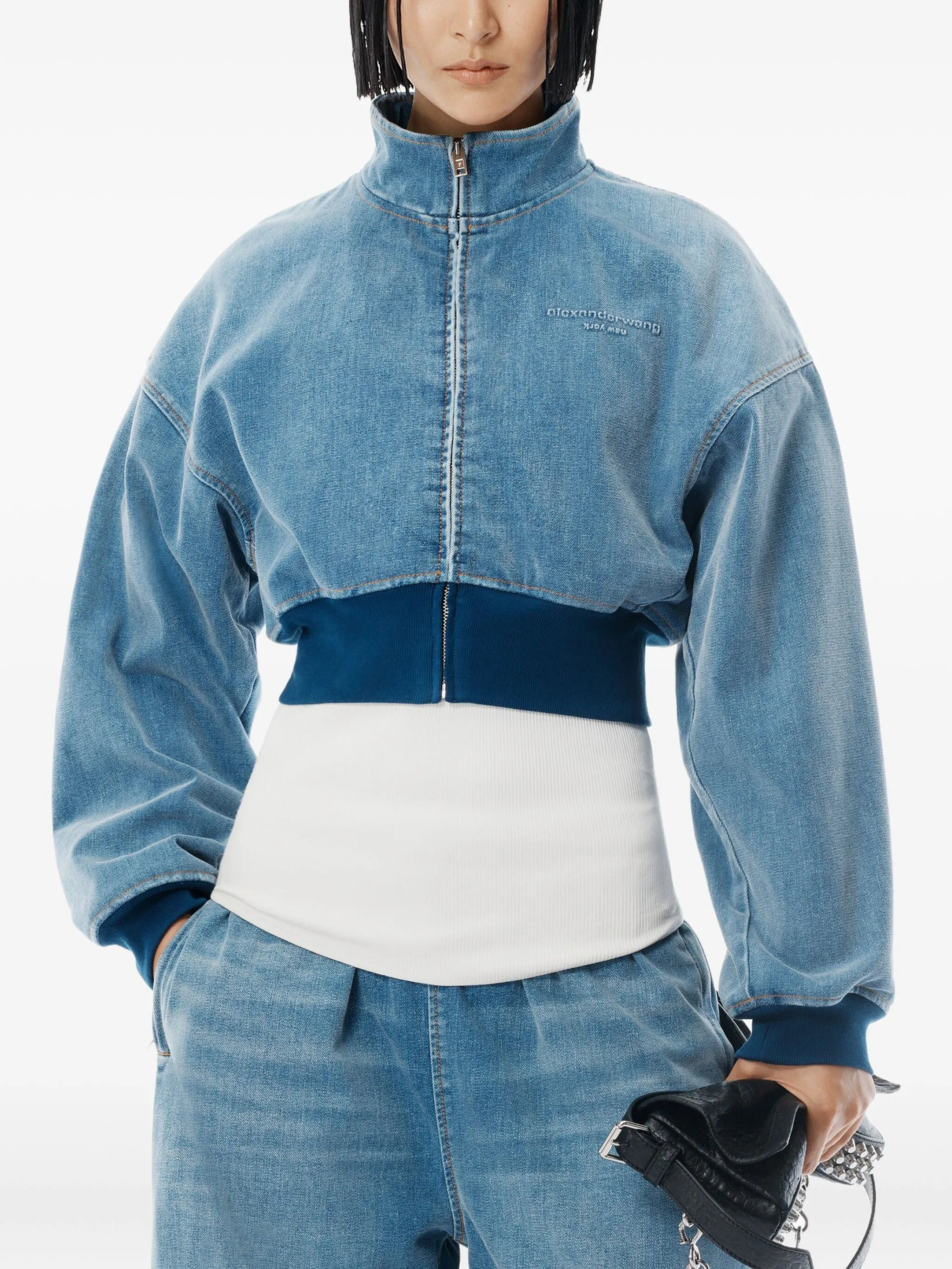 elasticated-waist drawstring track pants - 4