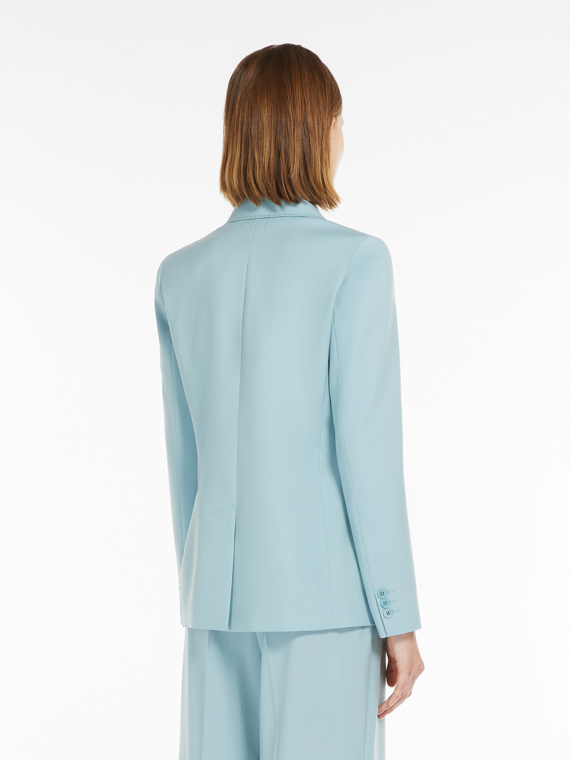 NERVOSO Double-breasted blazer in stretch wool canvas - 4