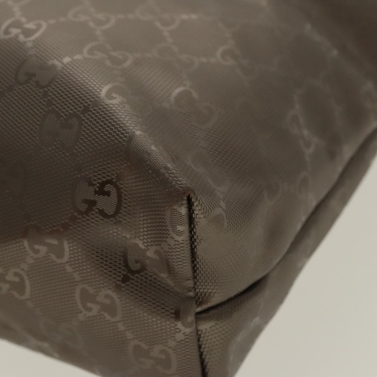 GUCCI GG Implementation Tote Bag Silver Metallic - 12