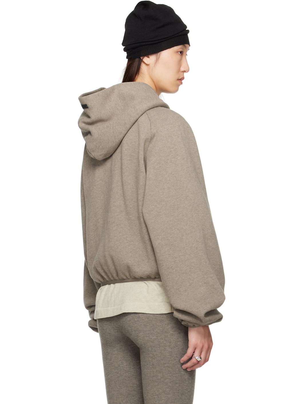 Brown Modern Fit Hoodie - 3