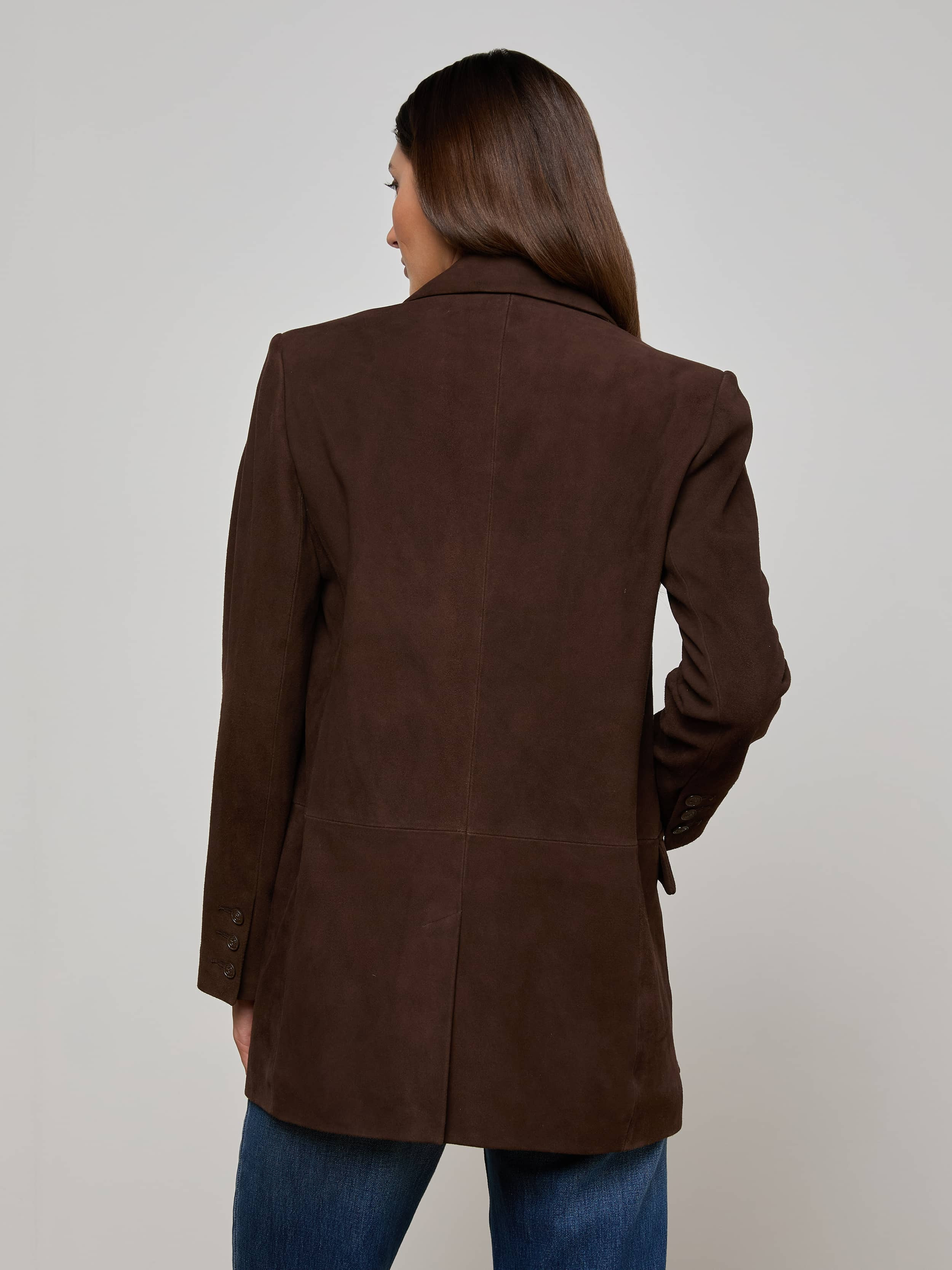 Aimee Oversized Suede Blazer - 5