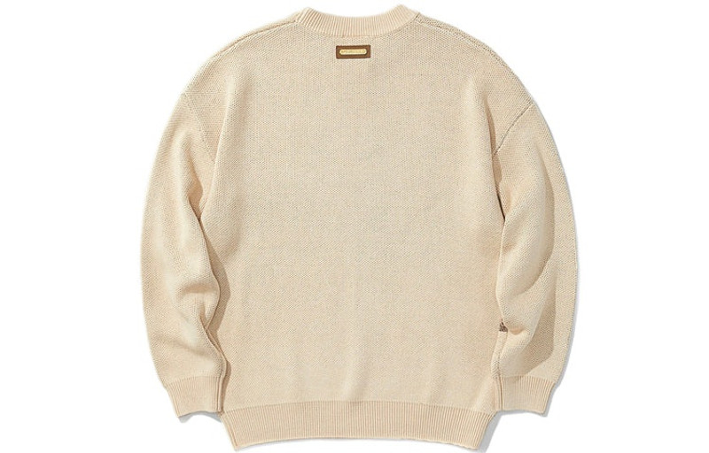 Li-Ning Li-Ning BadFive Jiangzuo Romantic Crew Neck Sweater 'Beige' AMBR085-1 outlook
