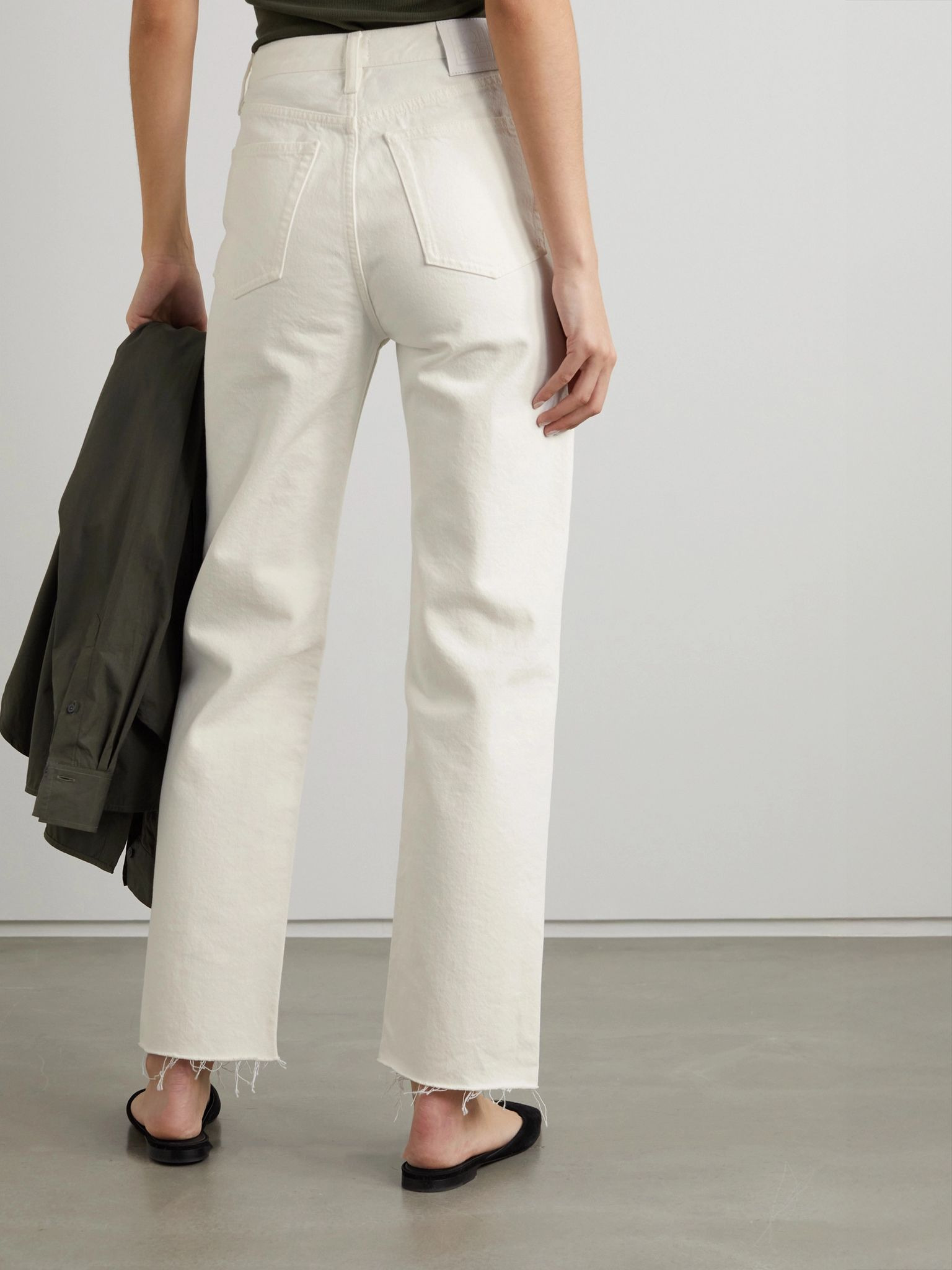 + NET SUSTAIN Classic Cut high-rise straight-leg organic jeans Off-white - 4