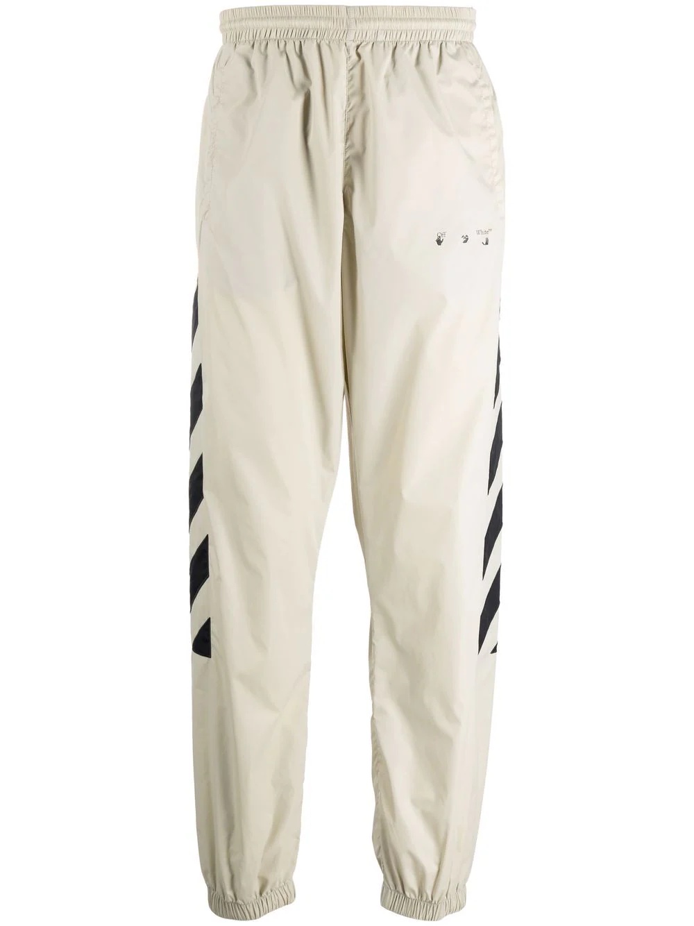 diagonal-stripe track pants - 1