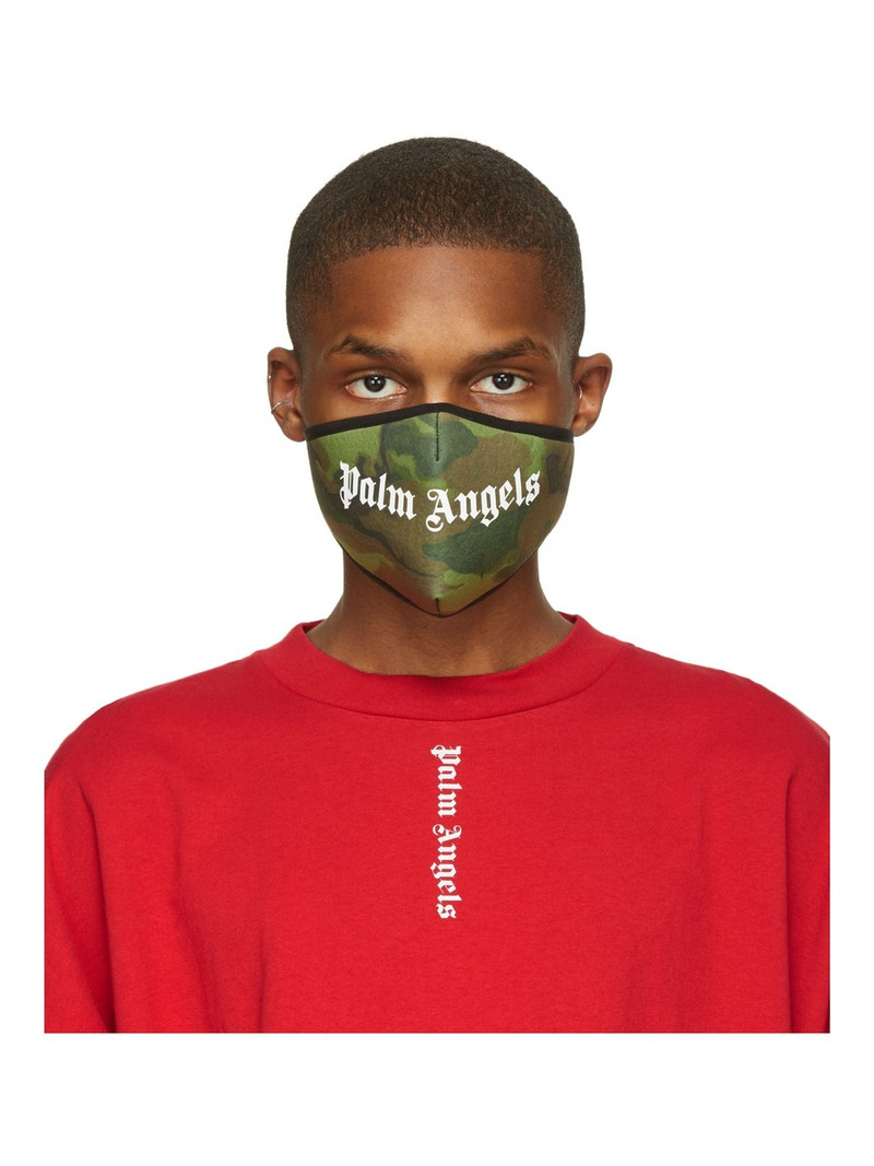 Green Camo Logo Mask 1