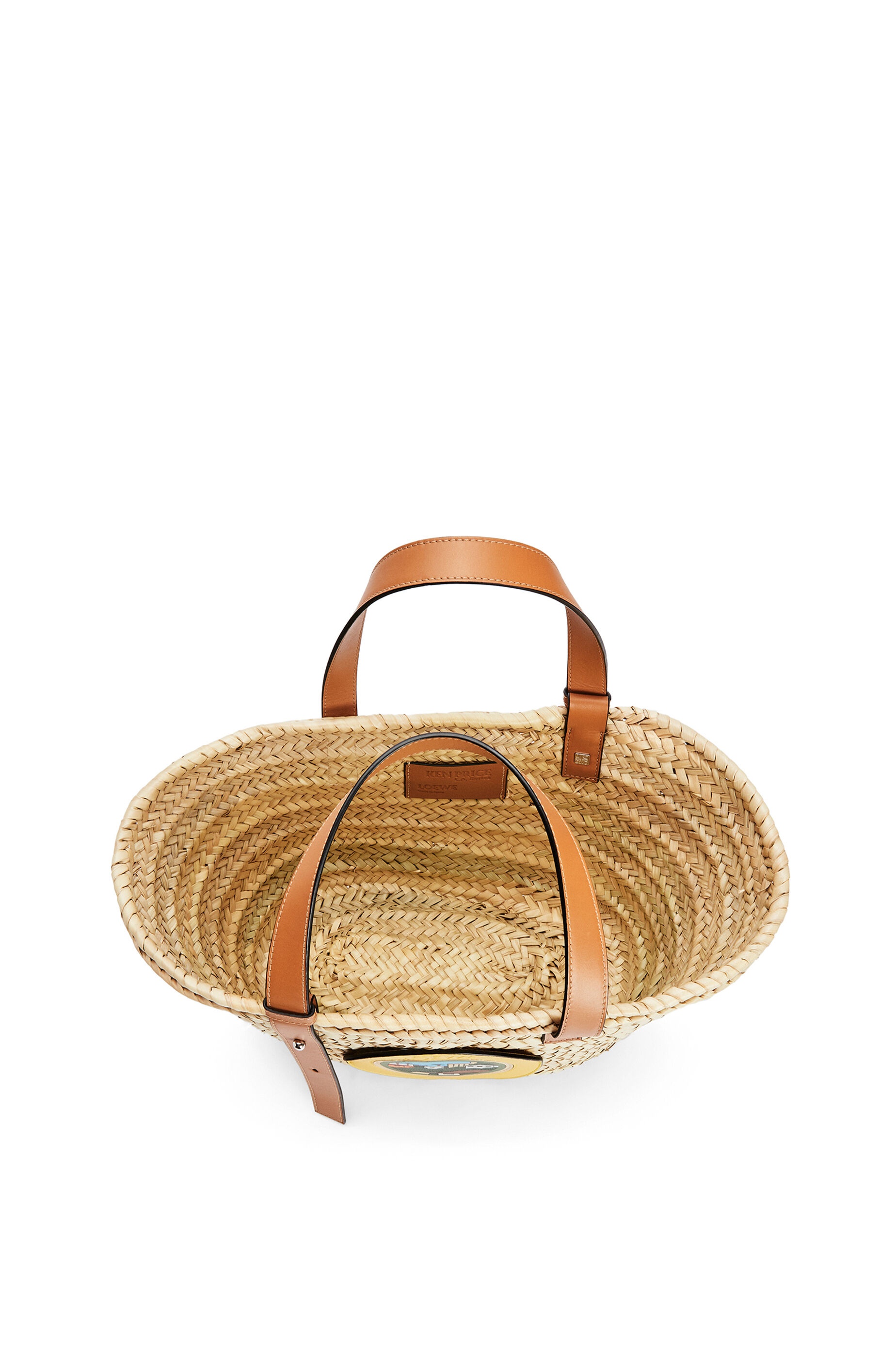 L.A. Series Basket bag in palm leaf and calfskin - 4