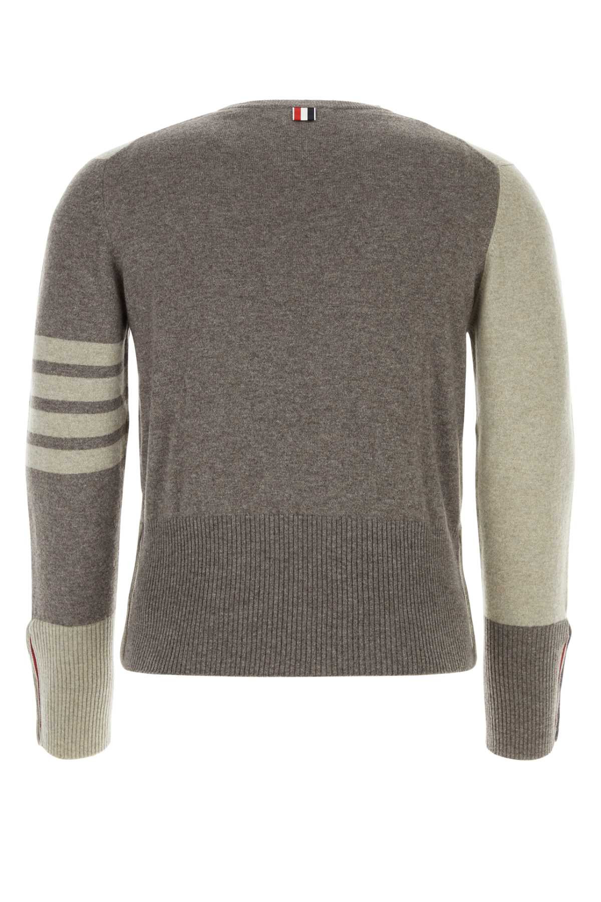 Thom Browne Men Two-Tone Cashmere Sweater - 2