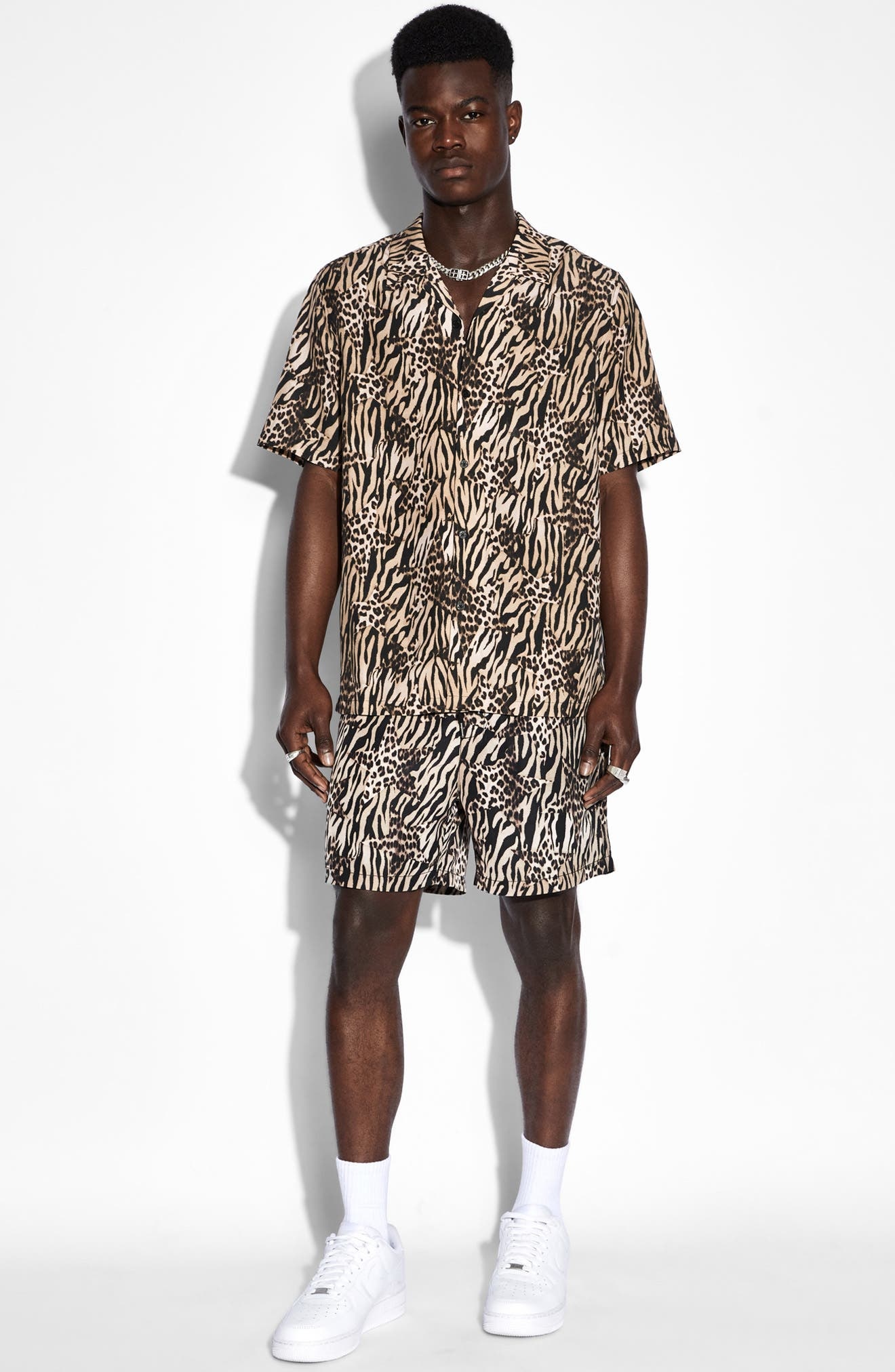 Zoo Resort Short Sleeve Button-Up Shirt - 8