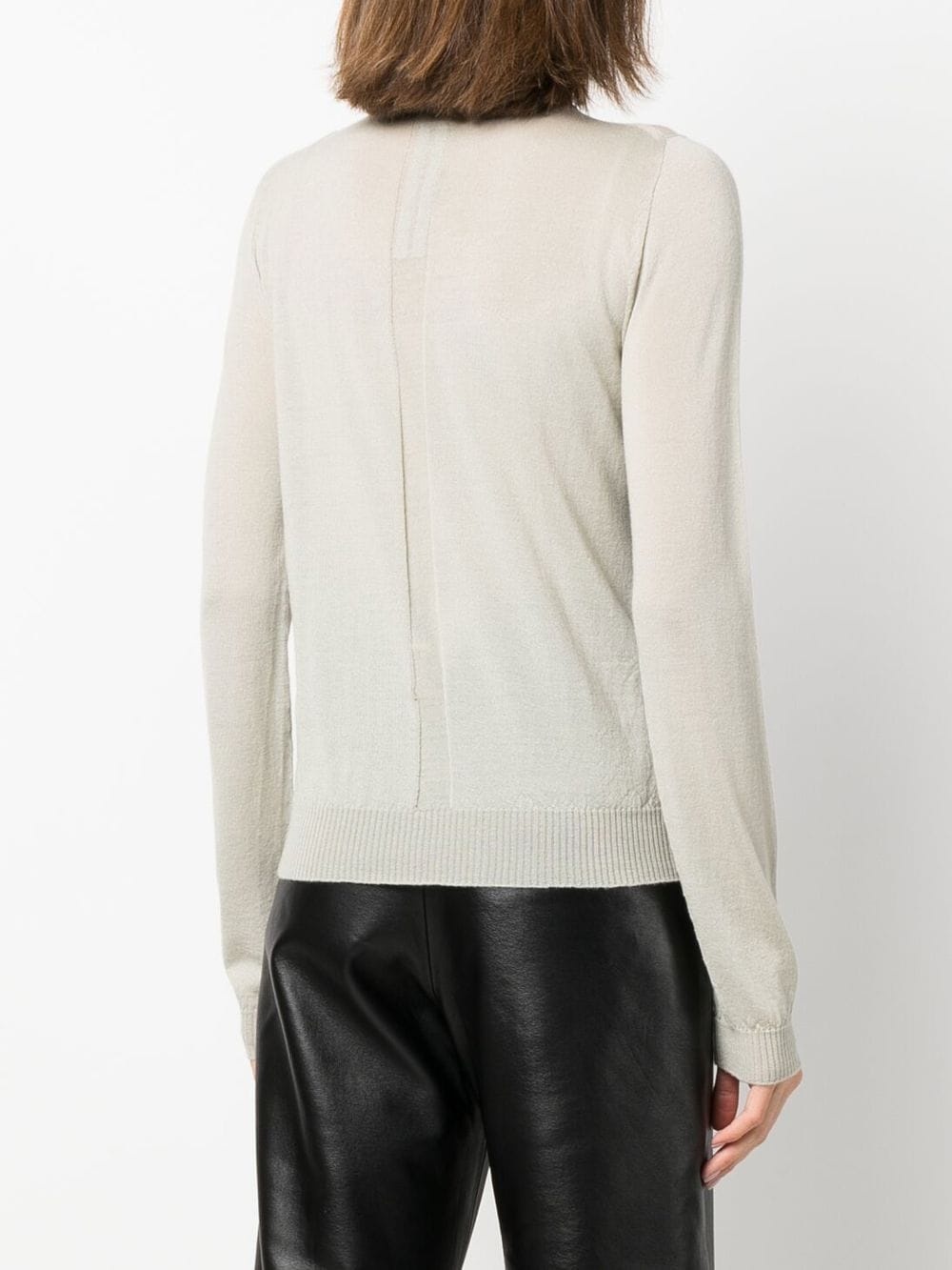 panelled virgin wool jumper - 4