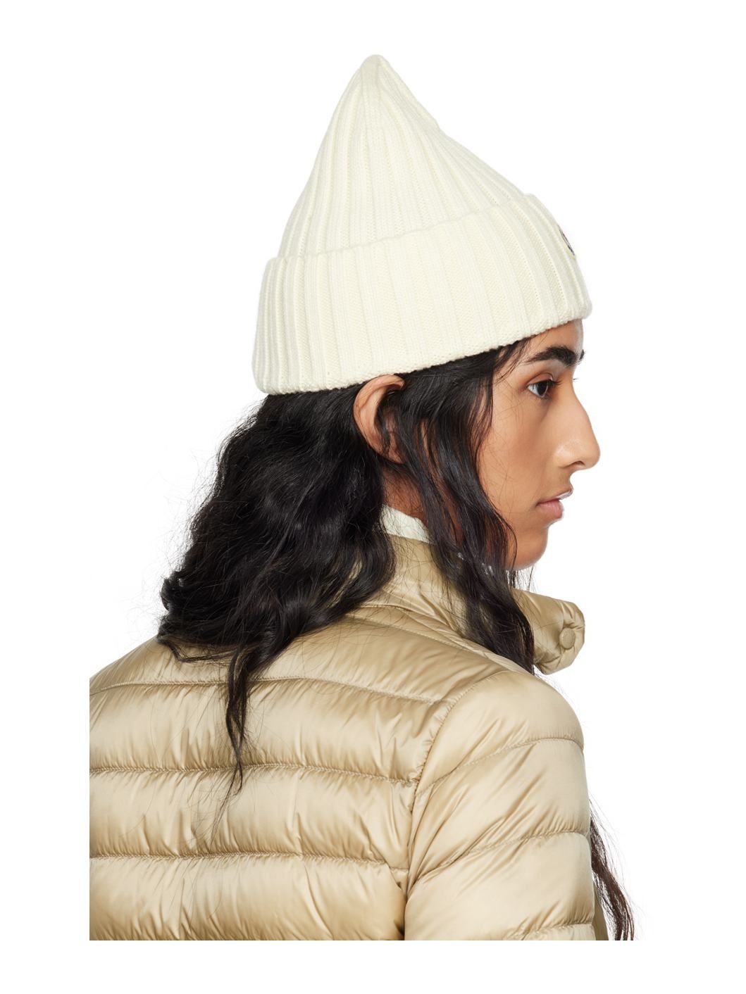 White Wool Beanie - 3