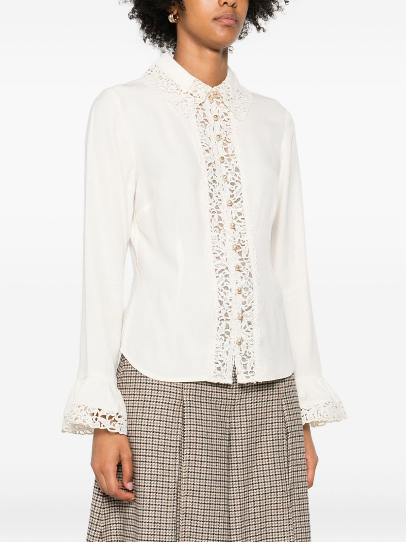 lace-trimmed blouse 3