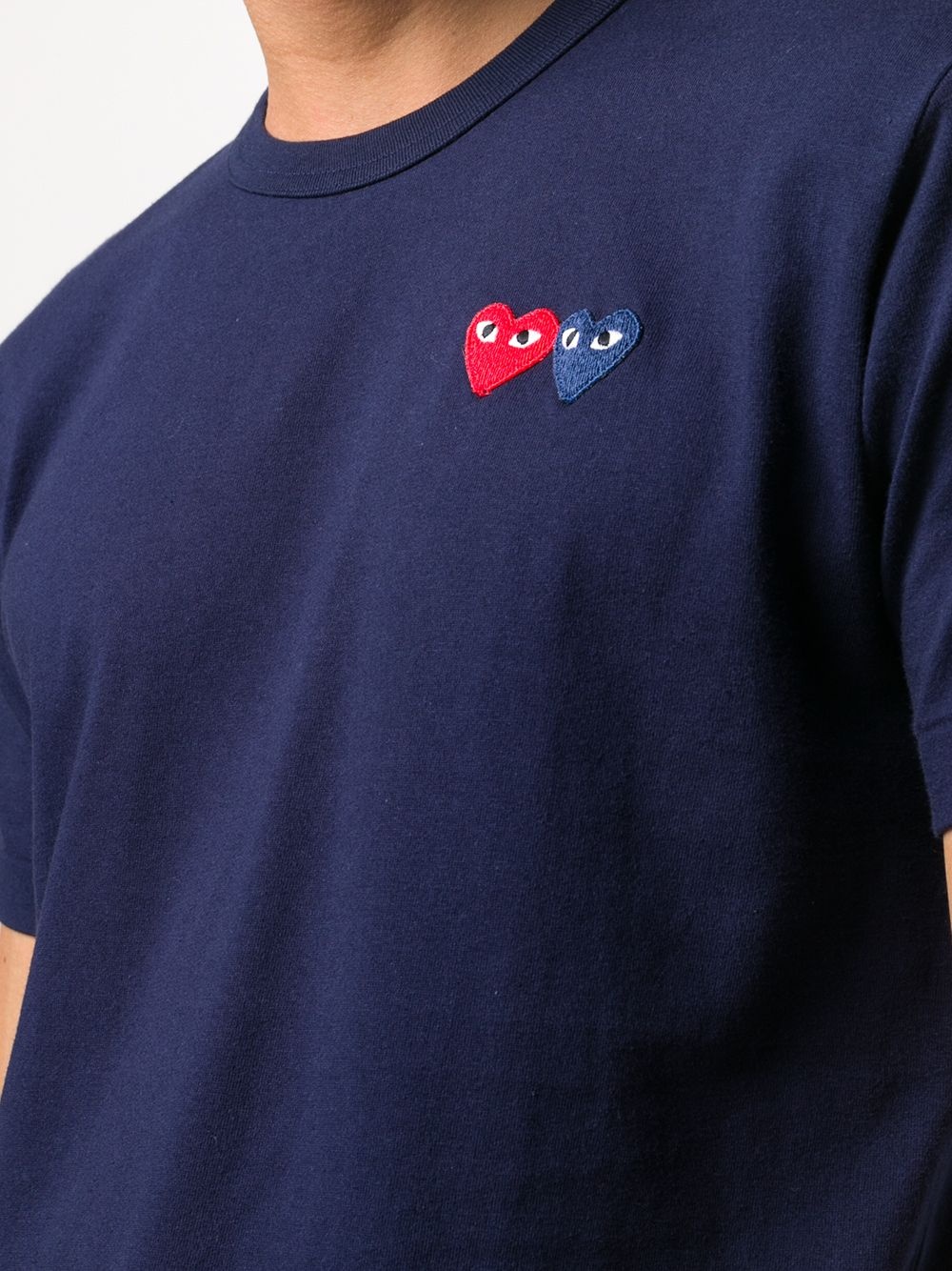 heart patch short sleeve T-shirt - 5