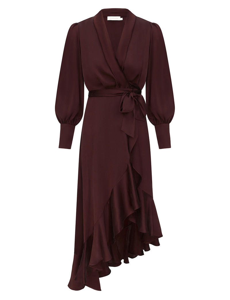 SILK WRAP MIDI DRESS 1