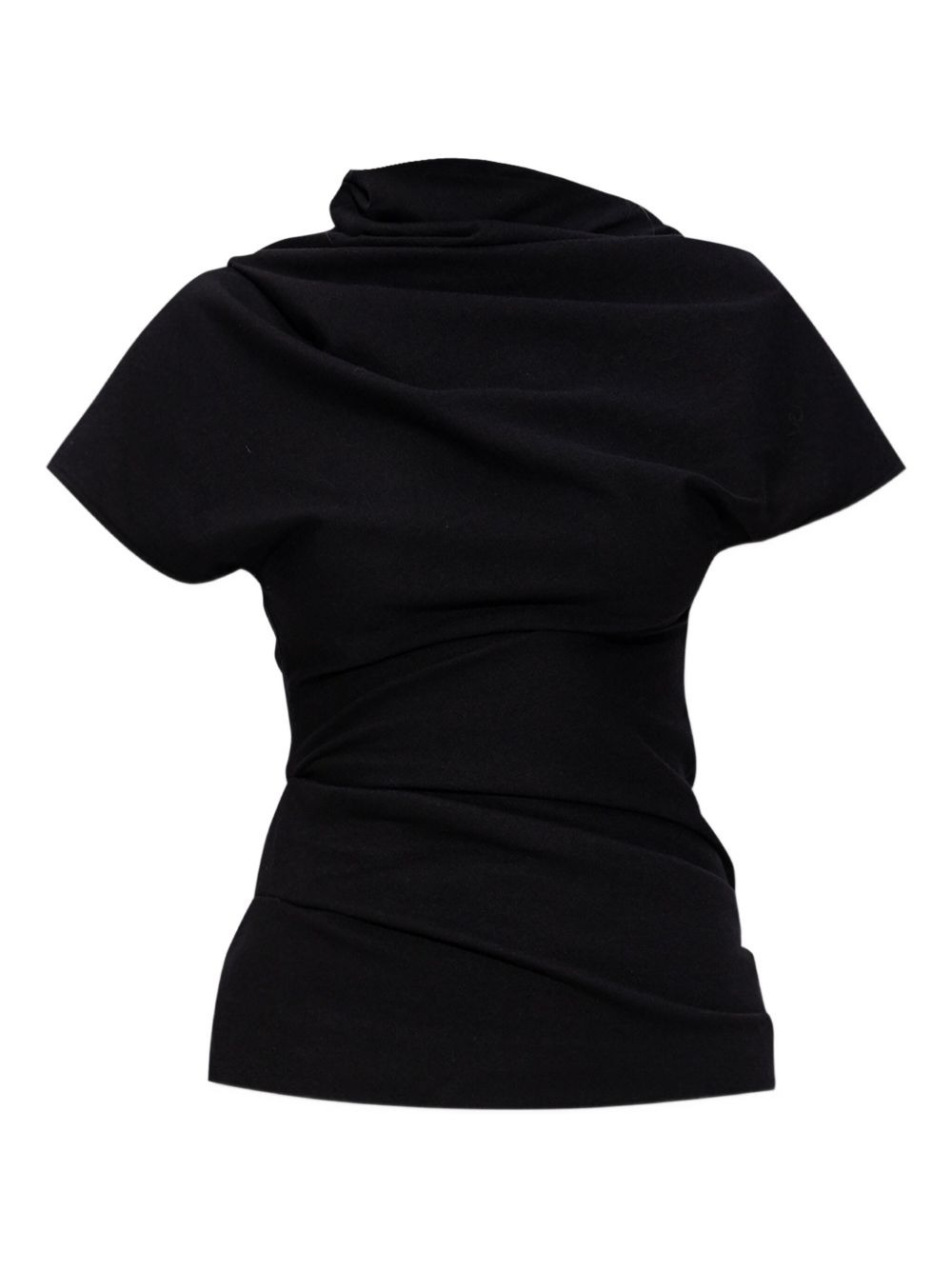 draped wool top - 1