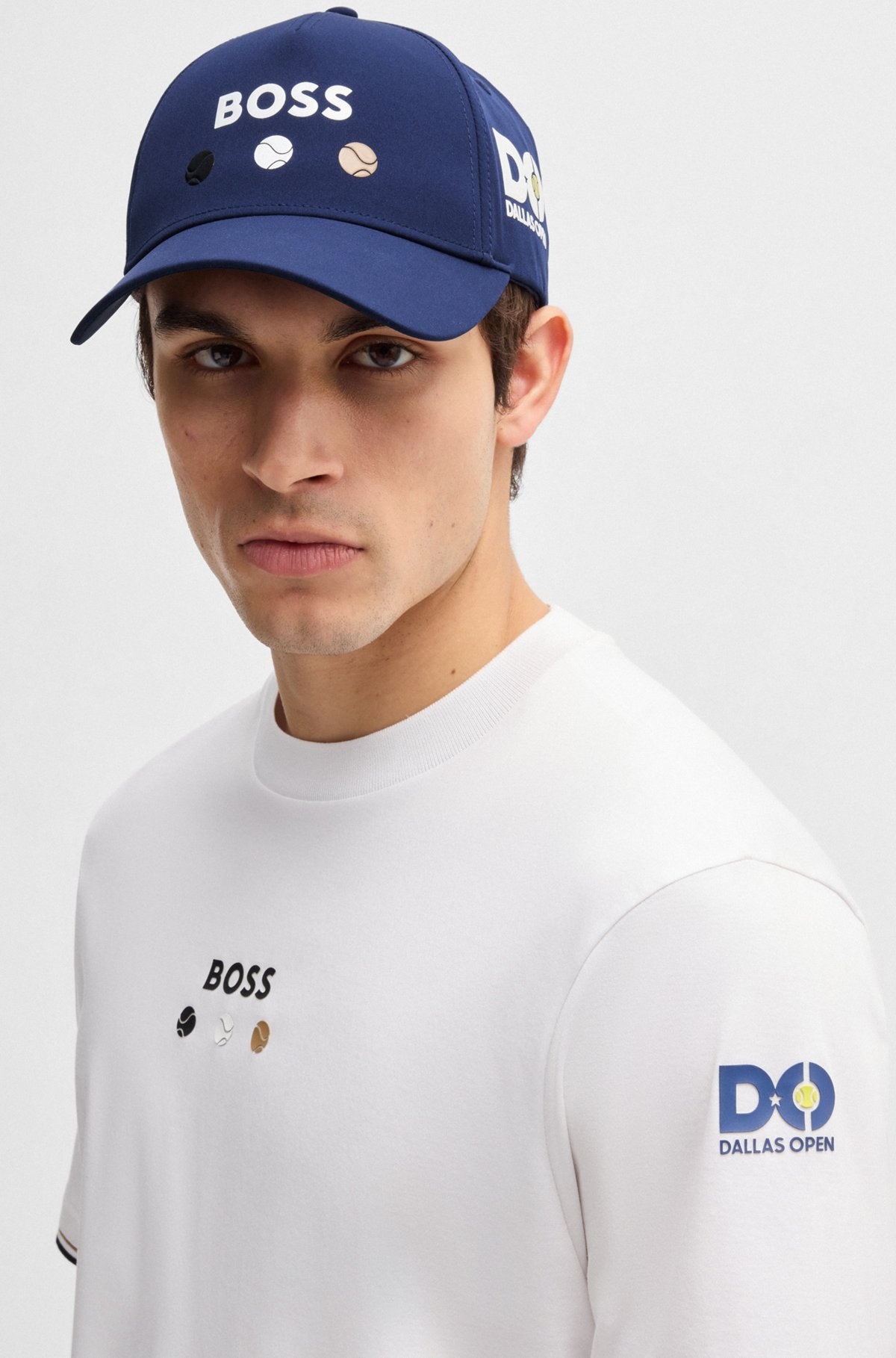 LOGO-DETAILED CAP IN STRETCH NYLON - 4