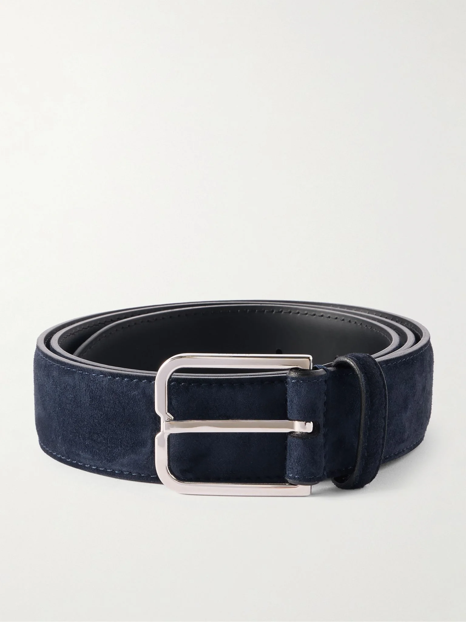 Essence 3.5cm Suede Belt Navy - 1