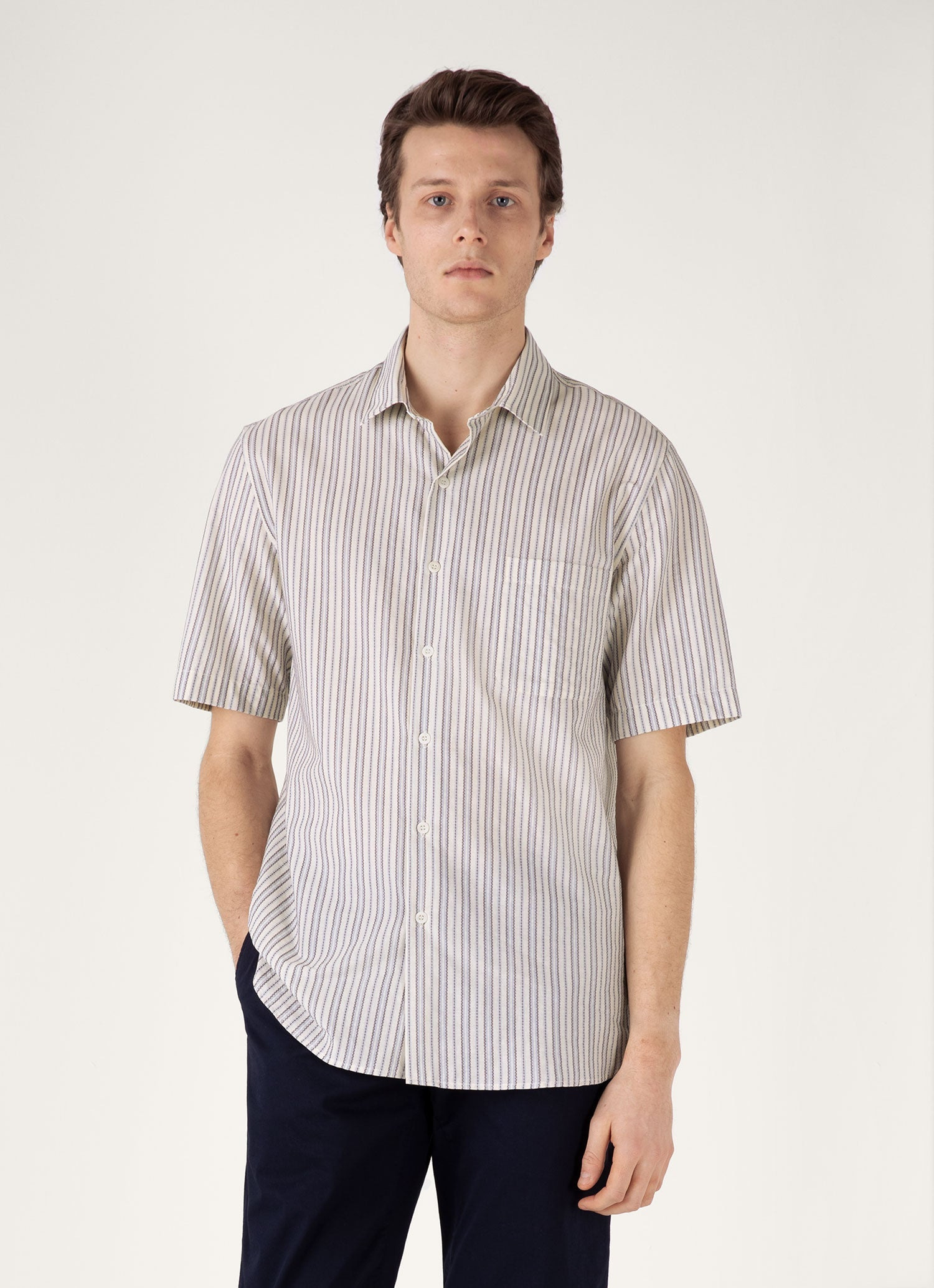 Short Sleeve Vintage Stripe Shirt - 2