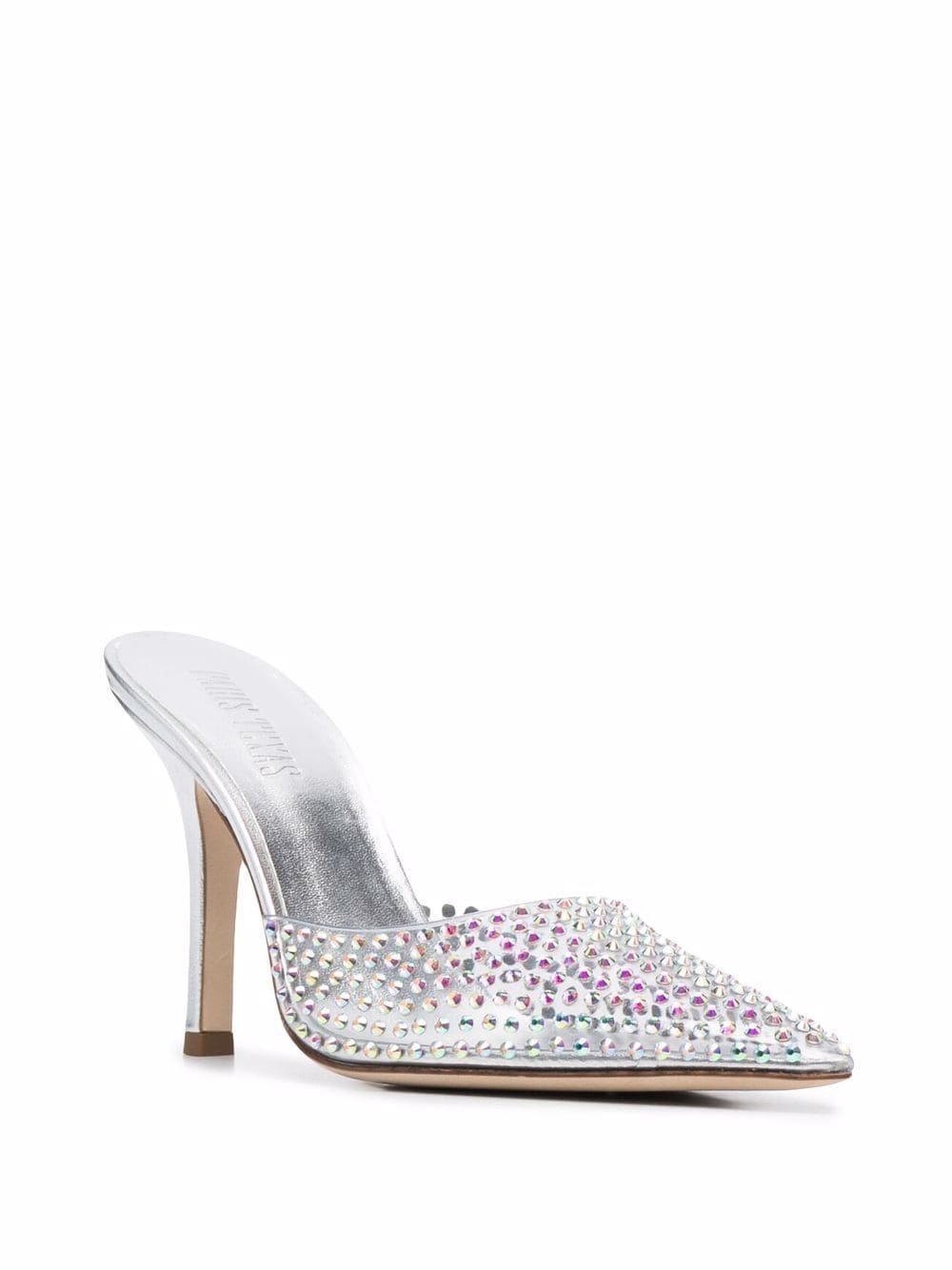 pointed-toe crystal-studded pumps - 4