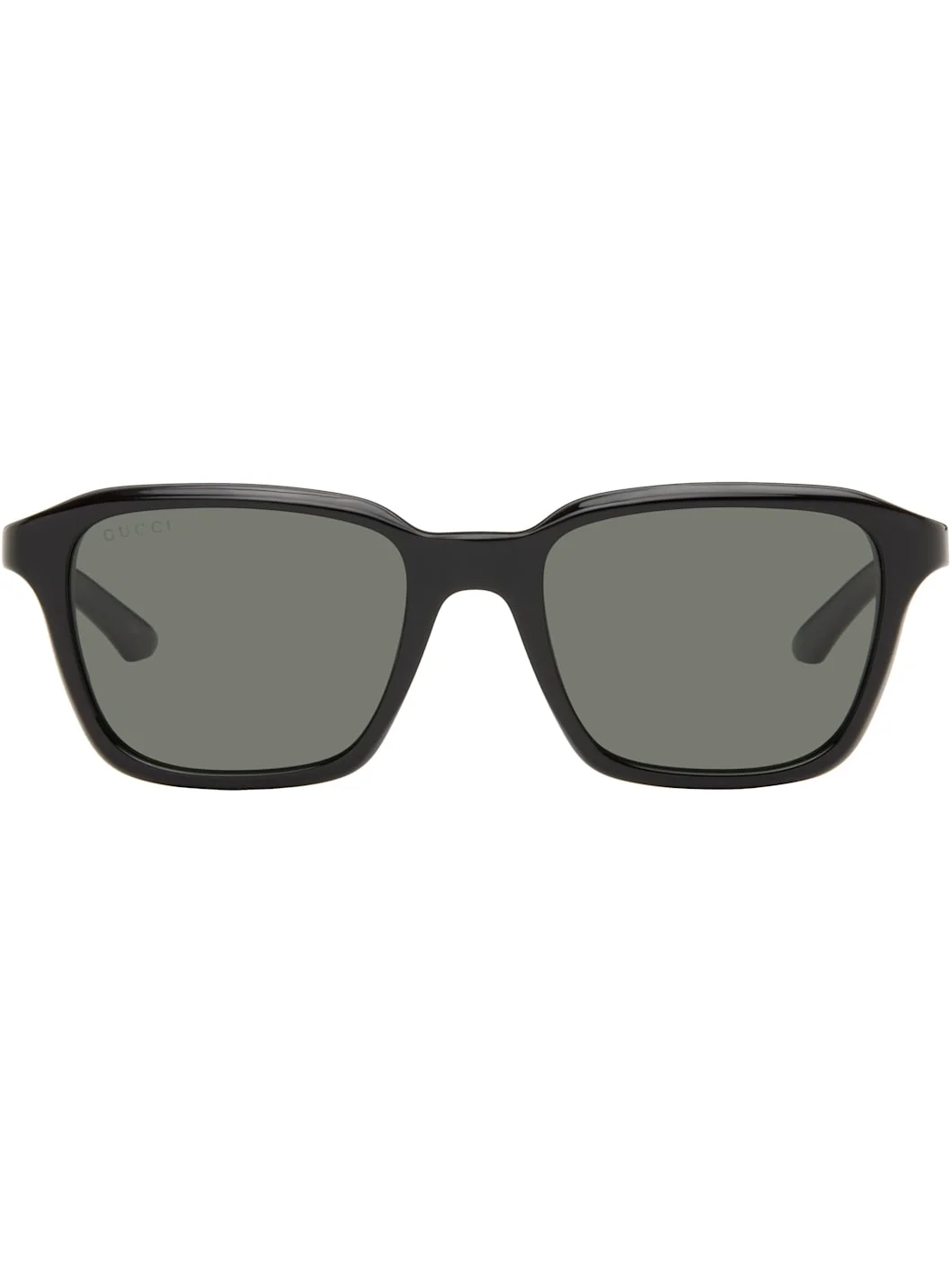 Black Institutional Logo Sunglasses - 1