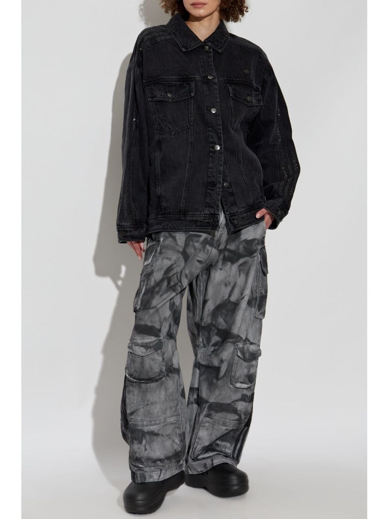 adidas Atlanta Rhinestone denim jacket outlook