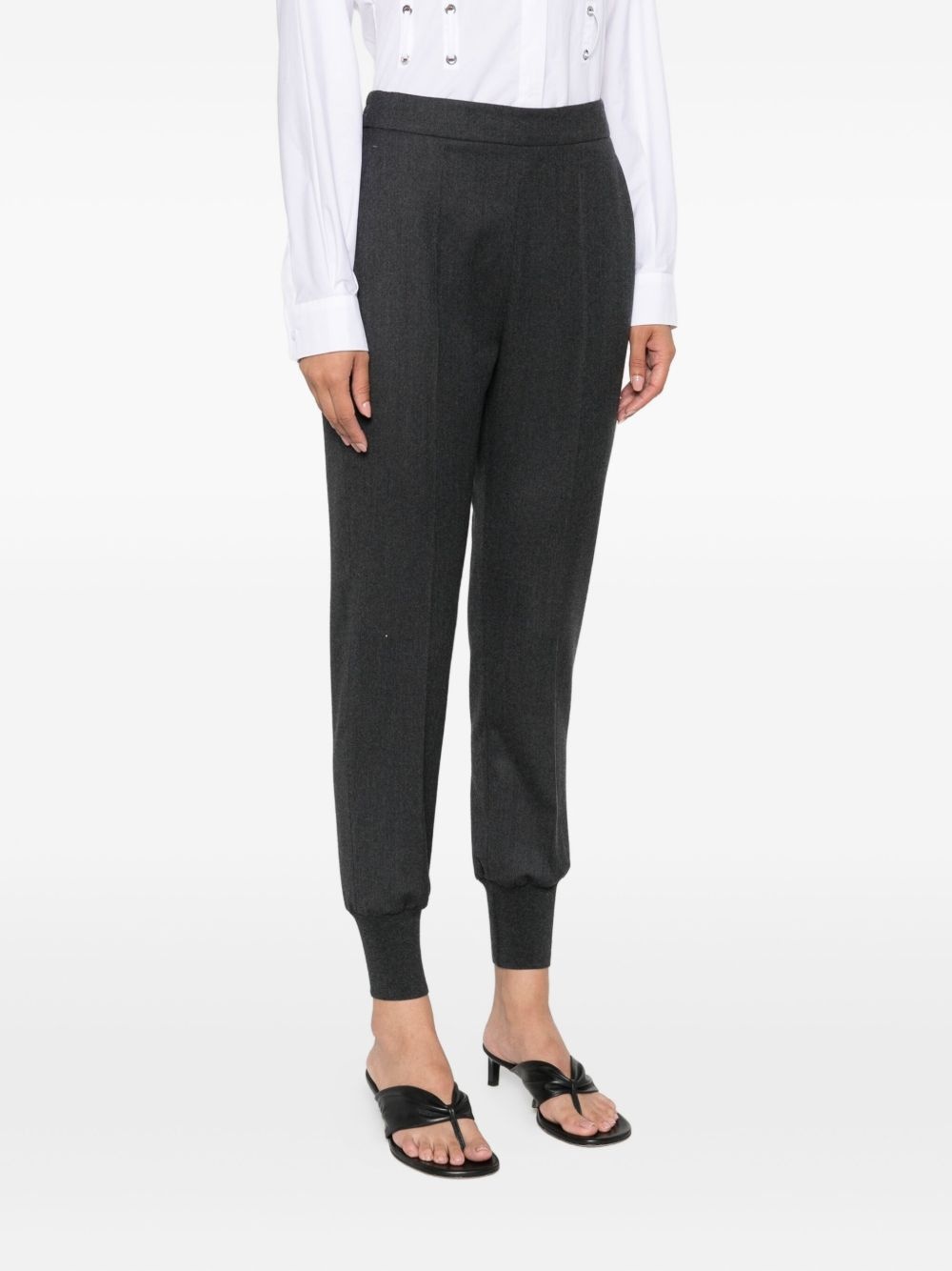 elasticated wool trousers - 3