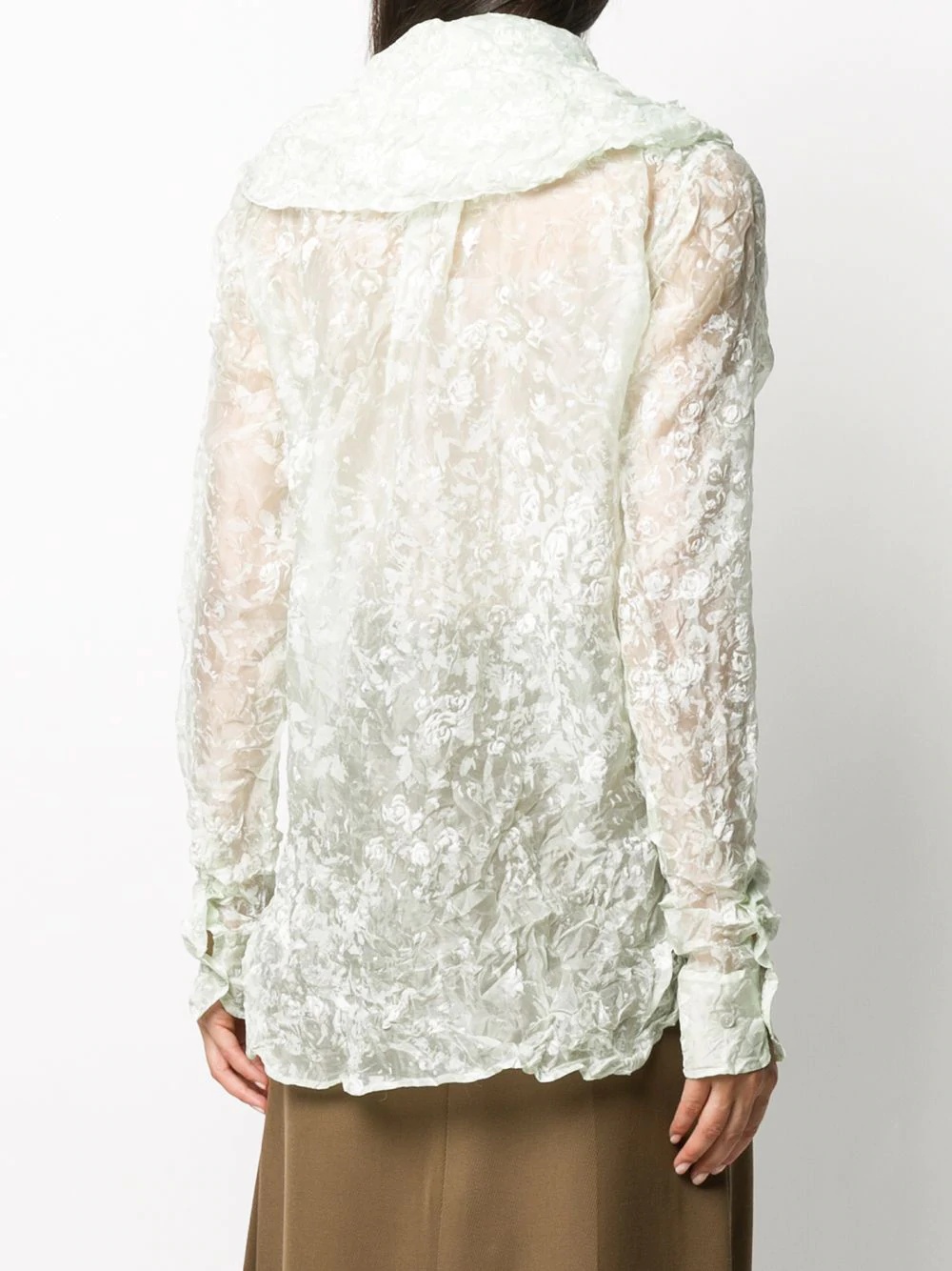 creased floral shirt - 4